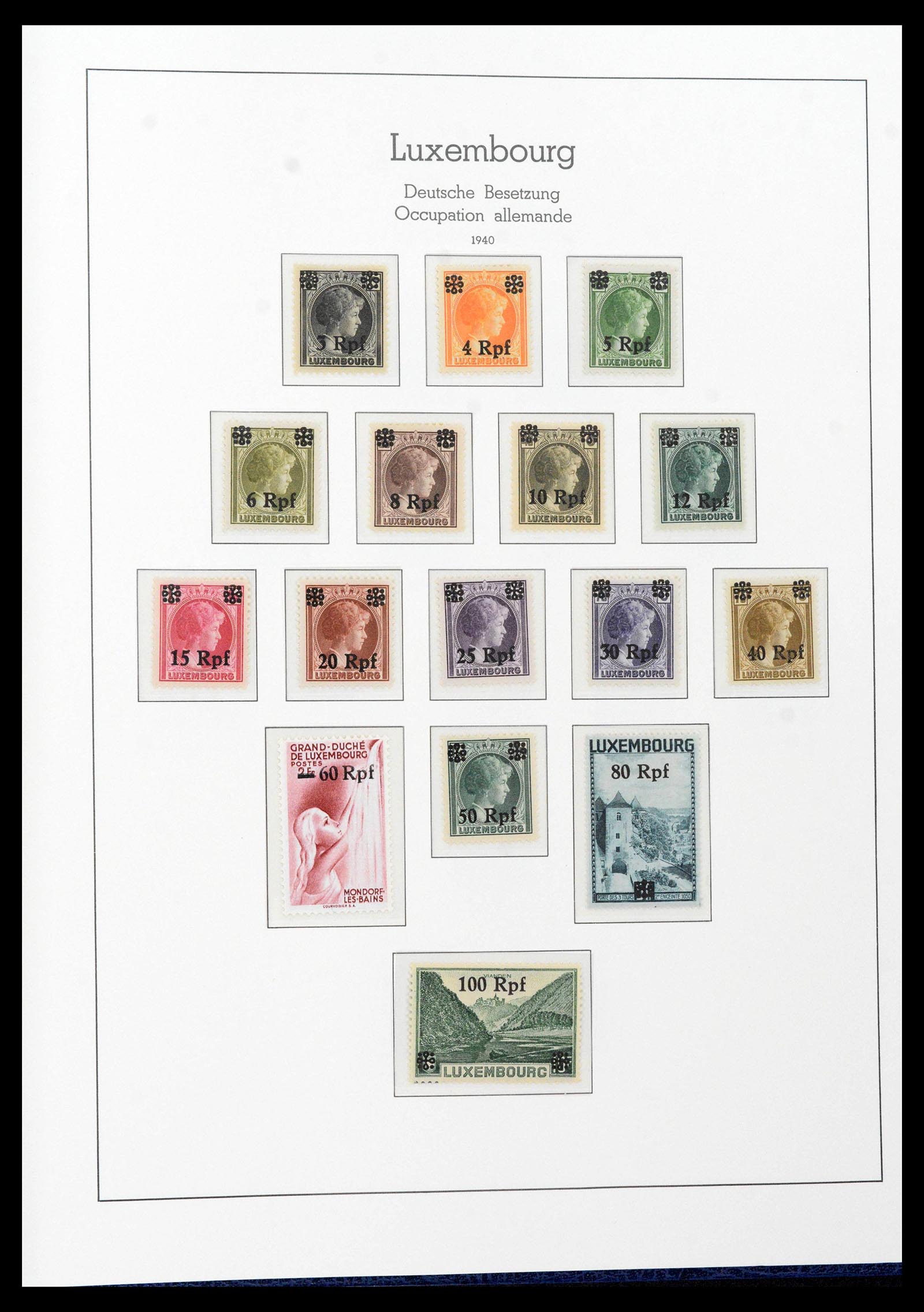 39383 0143 - Postzegelverzameling 39383 Luxemburg 1852-1990.