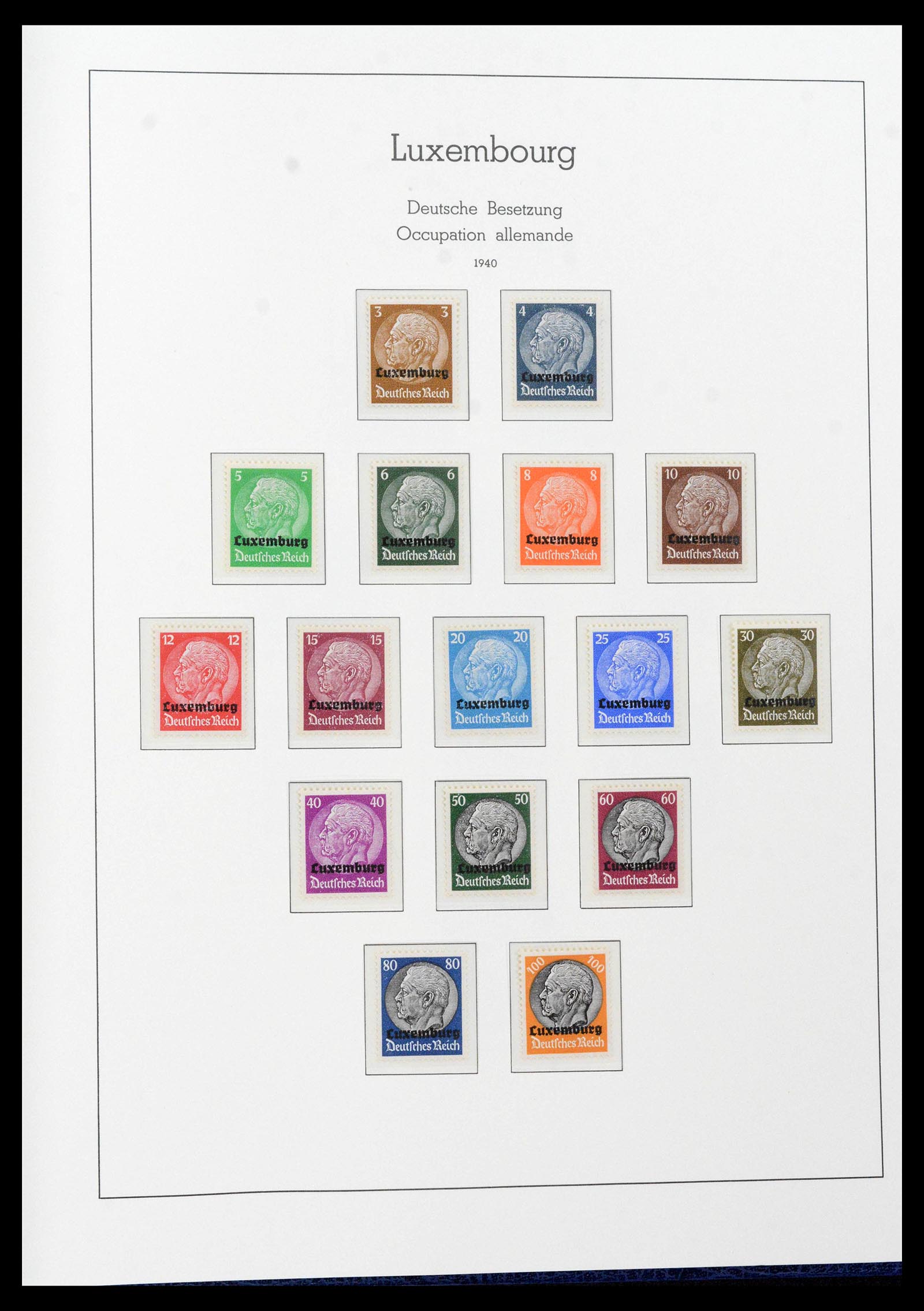 39383 0144 - Postzegelverzameling 39383 Luxemburg 1852-1990.