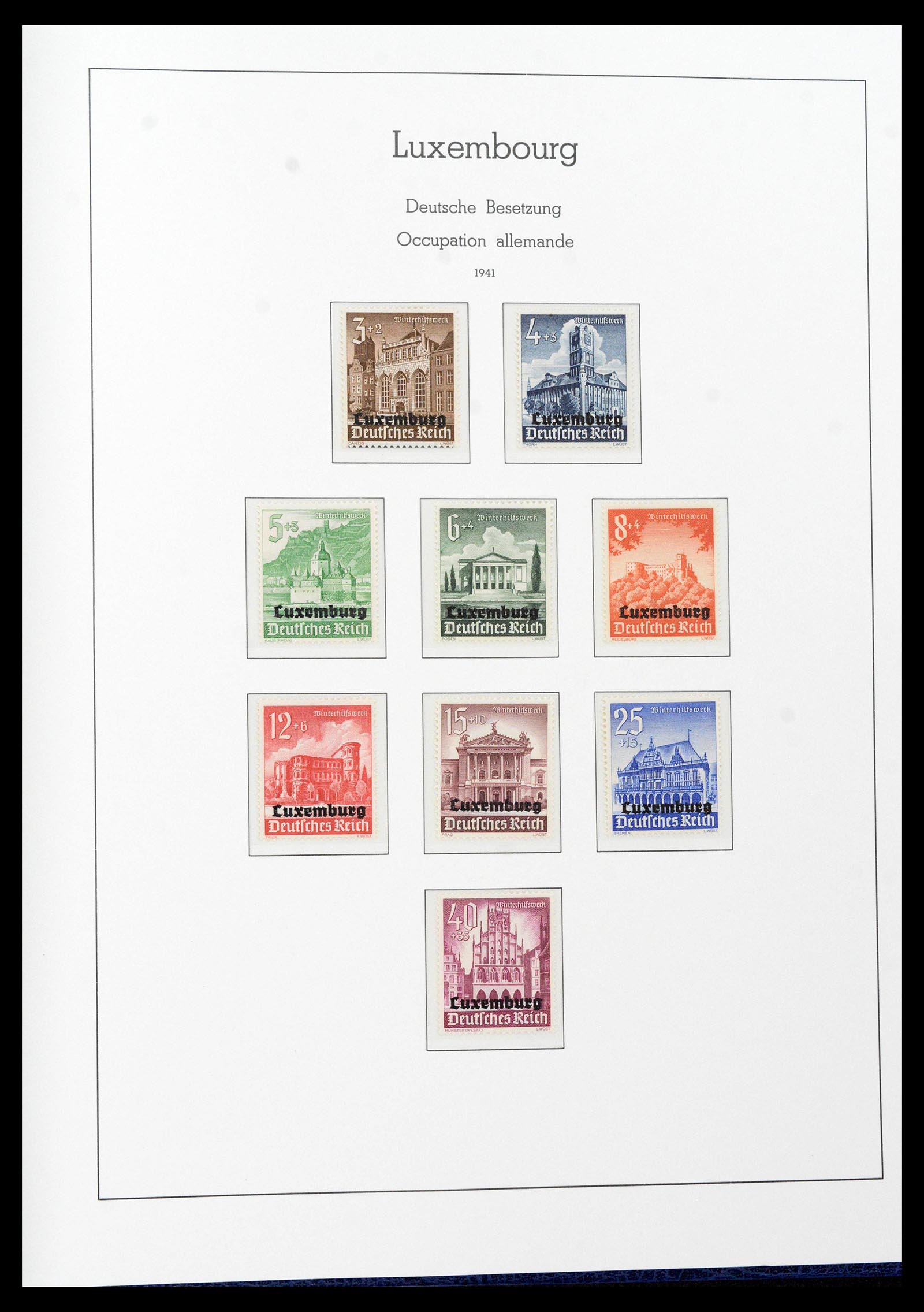 39383 0145 - Postzegelverzameling 39383 Luxemburg 1852-1990.