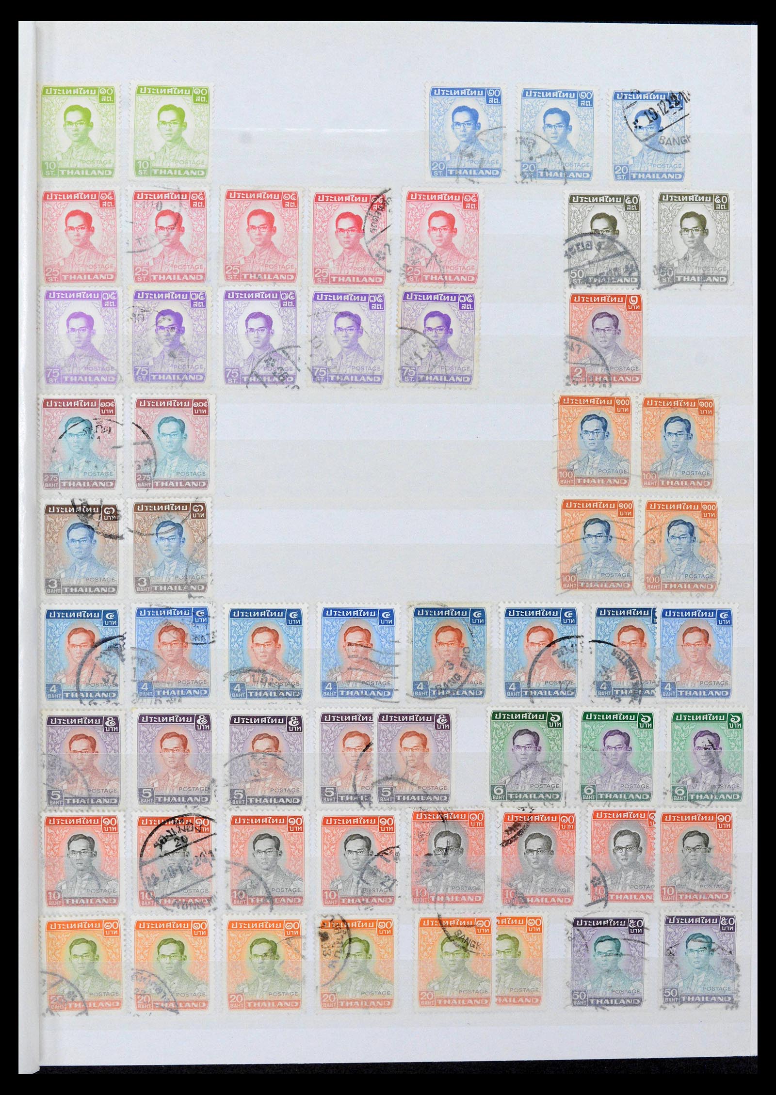 39384 0033 - Postzegelverzameling 39384 Thailand 1883-2014.