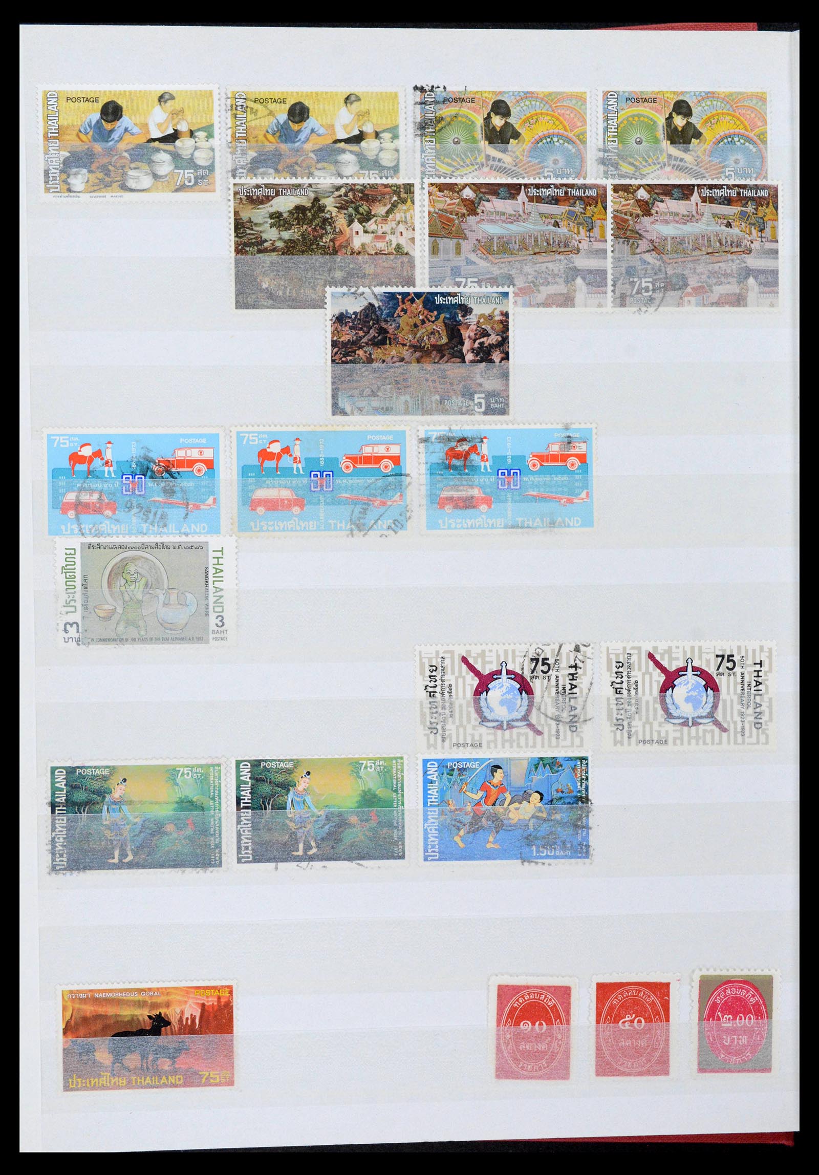 39384 0036 - Postzegelverzameling 39384 Thailand 1883-2014.