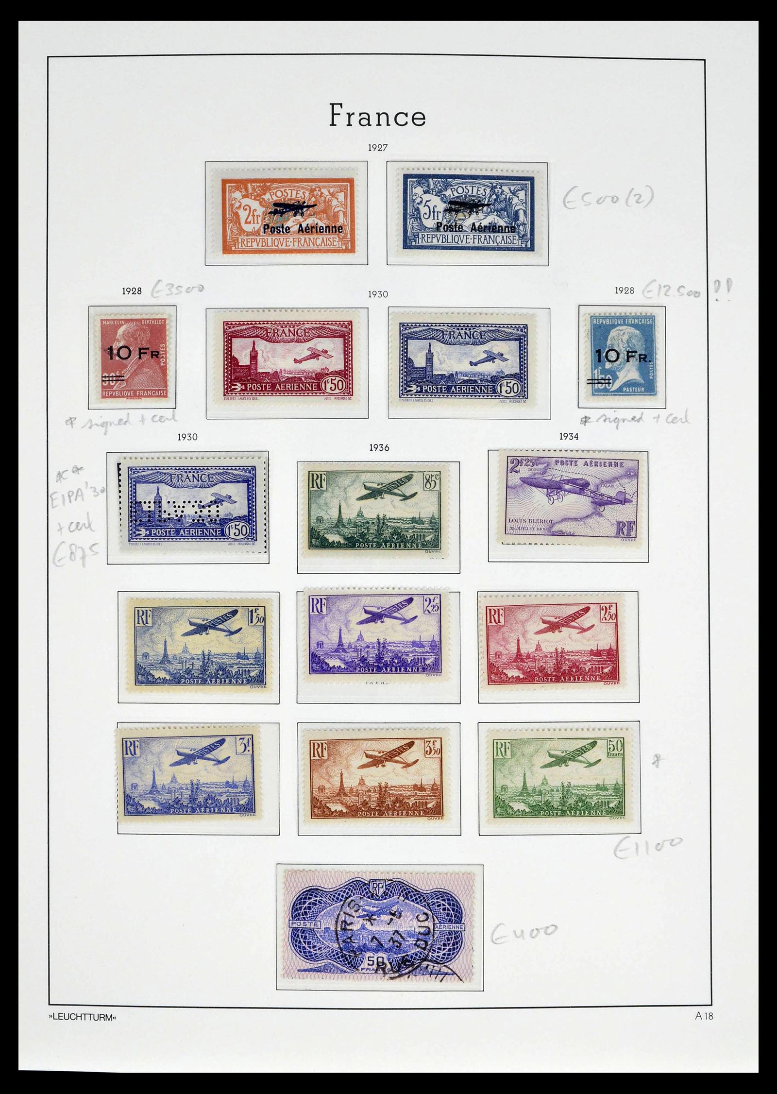 39385 0001 - Postzegelverzameling 39385 Frankrijk 1900-1944.