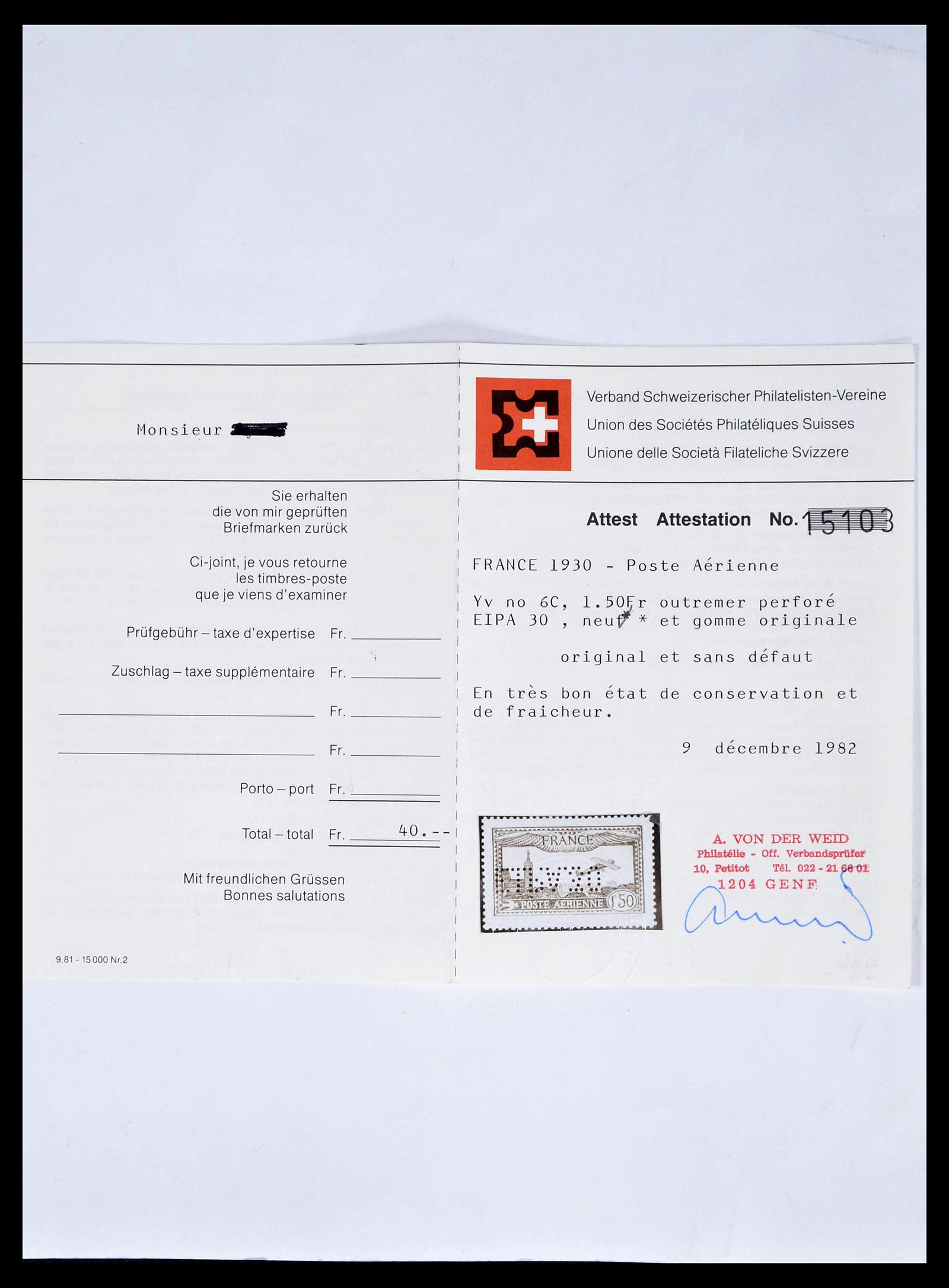 39385 0003 - Postzegelverzameling 39385 Frankrijk 1900-1944.