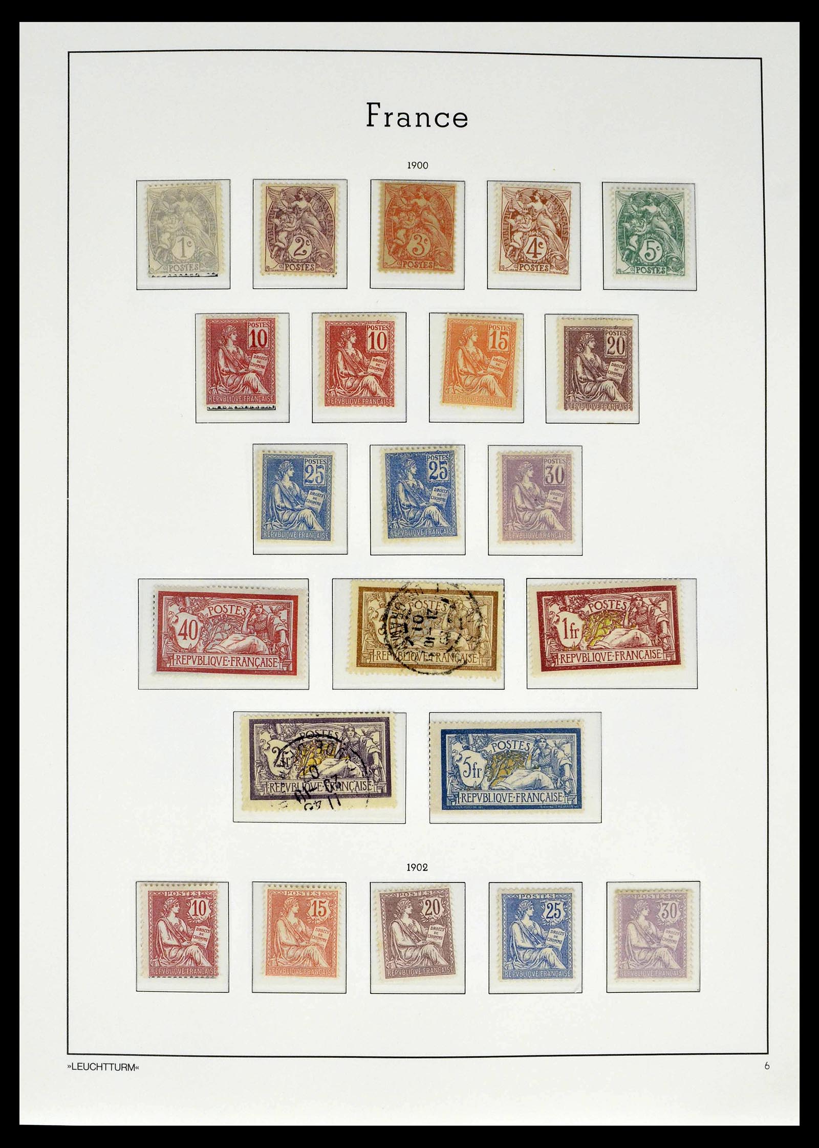 39385 0005 - Postzegelverzameling 39385 Frankrijk 1900-1944.