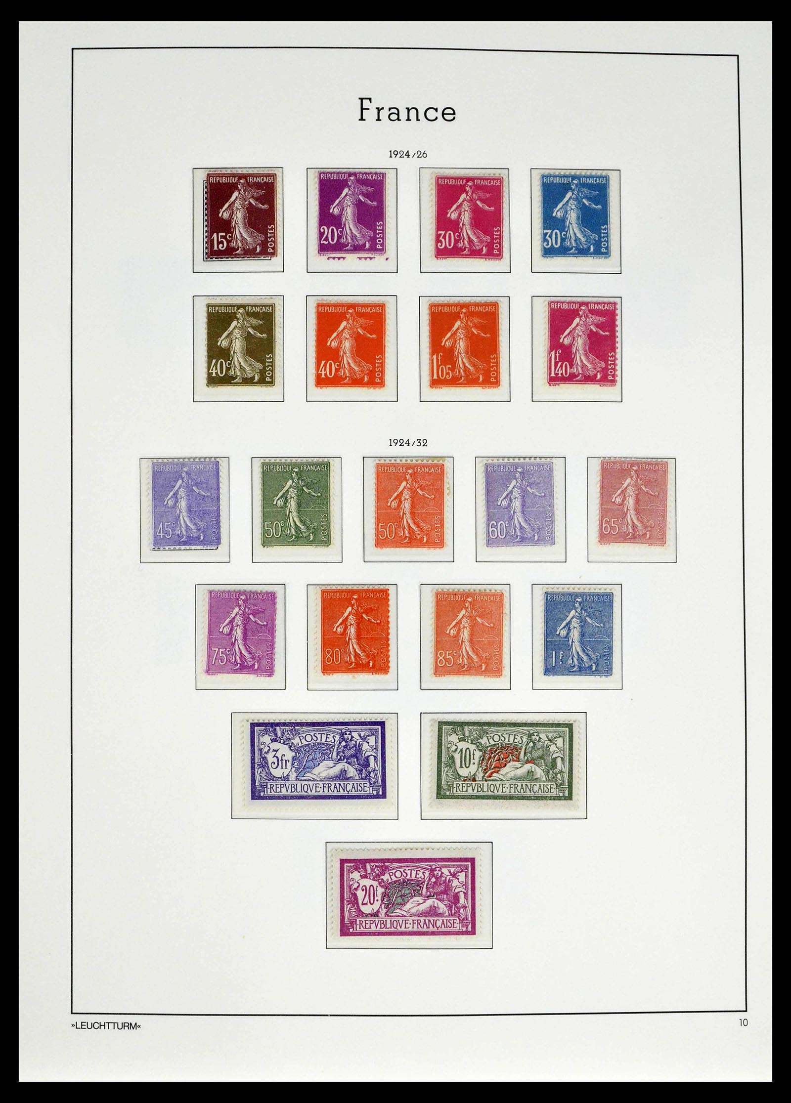 39385 0009 - Postzegelverzameling 39385 Frankrijk 1900-1944.