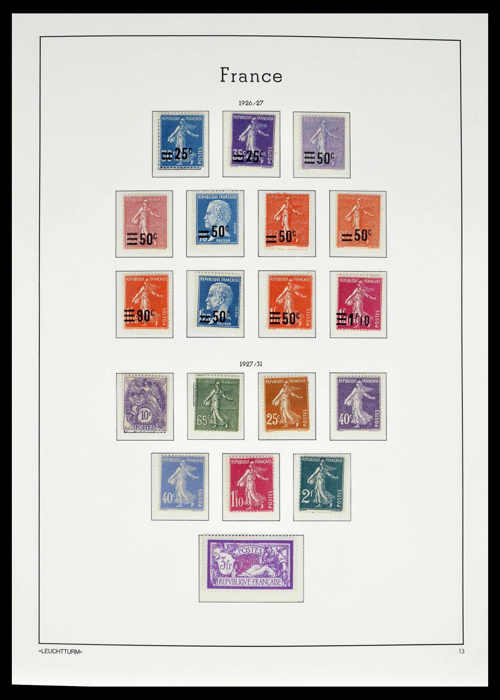39385 0013 - Postzegelverzameling 39385 Frankrijk 1900-1944.