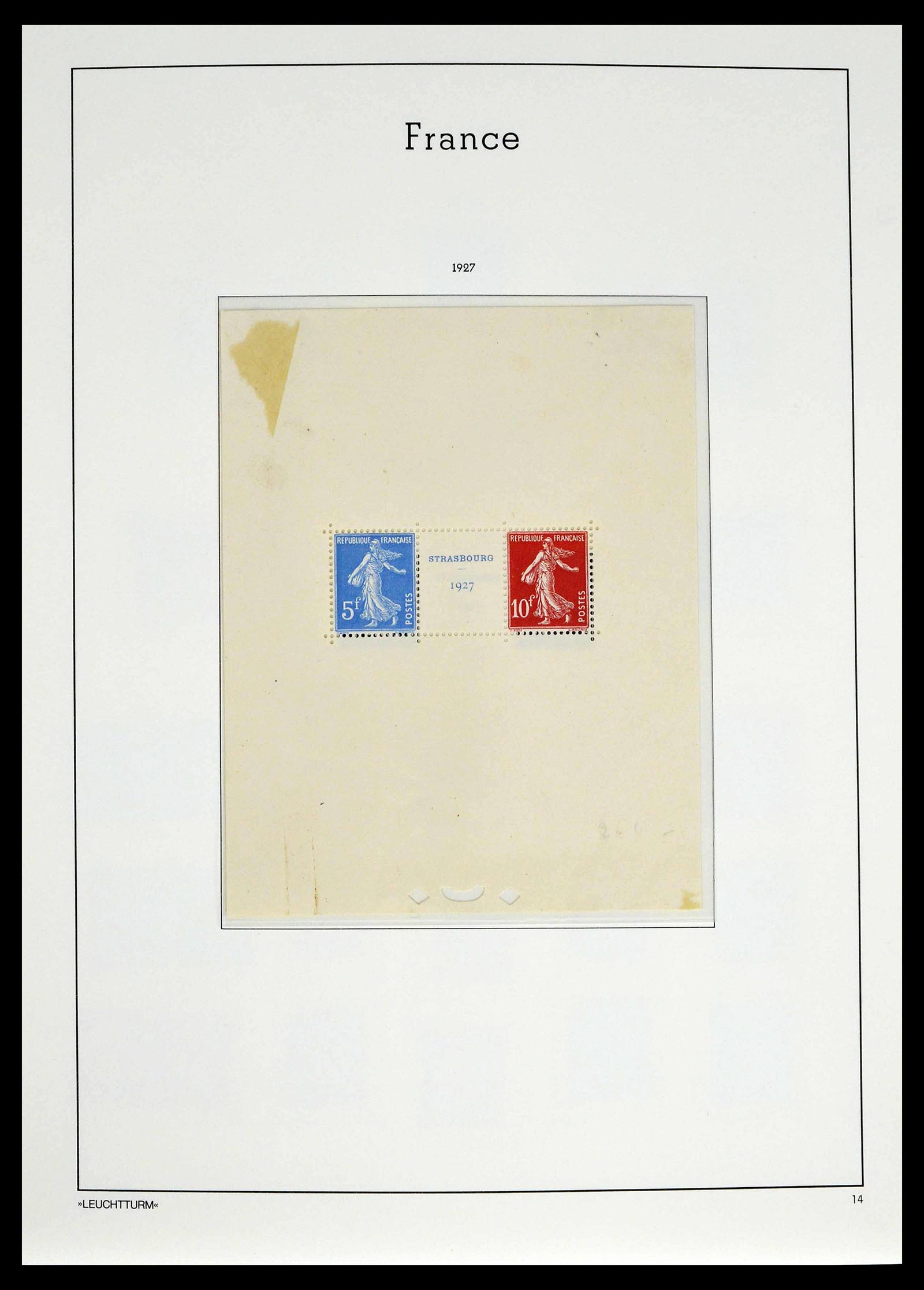 39385 0014 - Postzegelverzameling 39385 Frankrijk 1900-1944.