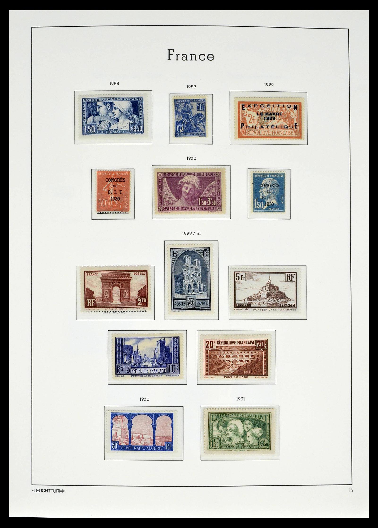 39385 0016 - Postzegelverzameling 39385 Frankrijk 1900-1944.