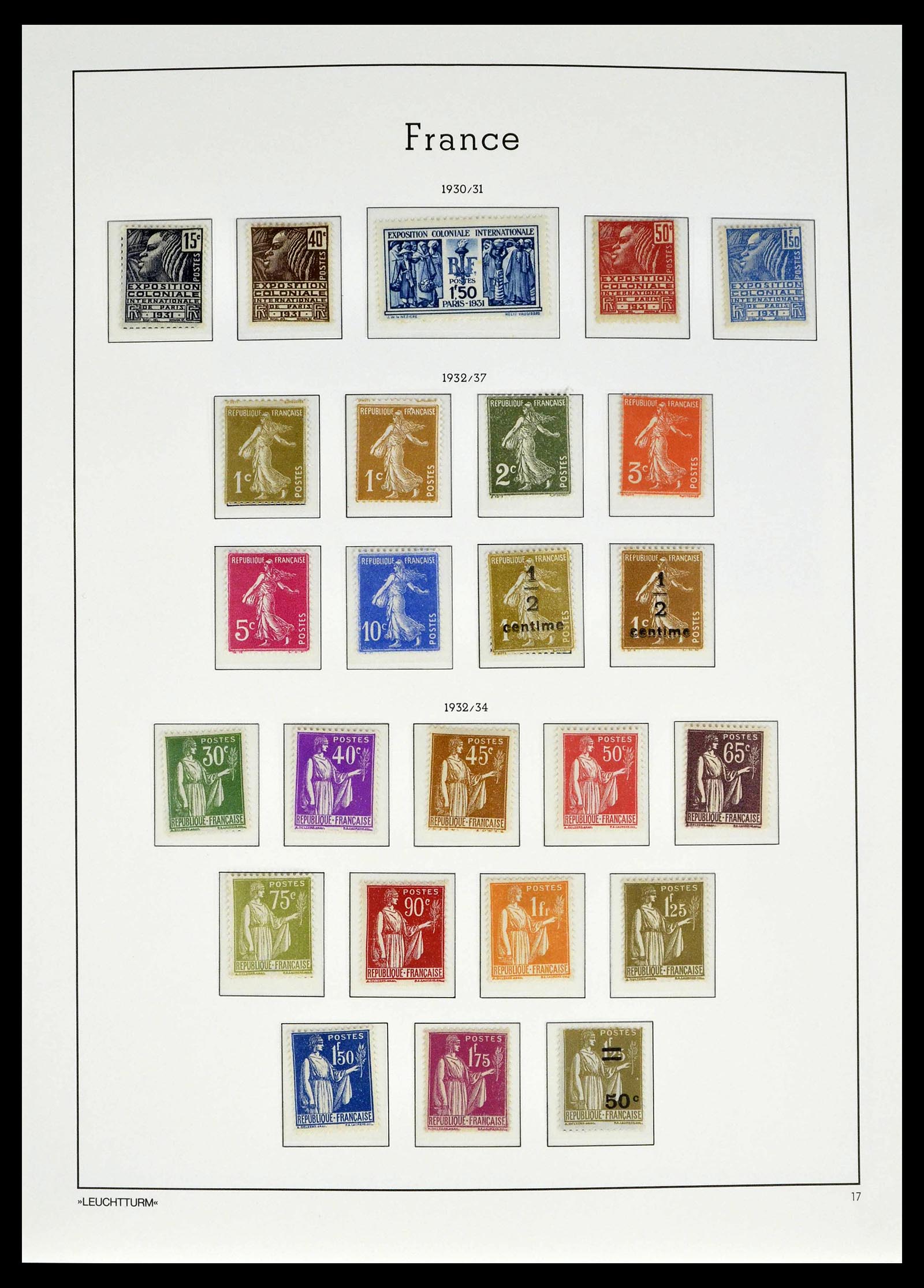 39385 0018 - Postzegelverzameling 39385 Frankrijk 1900-1944.