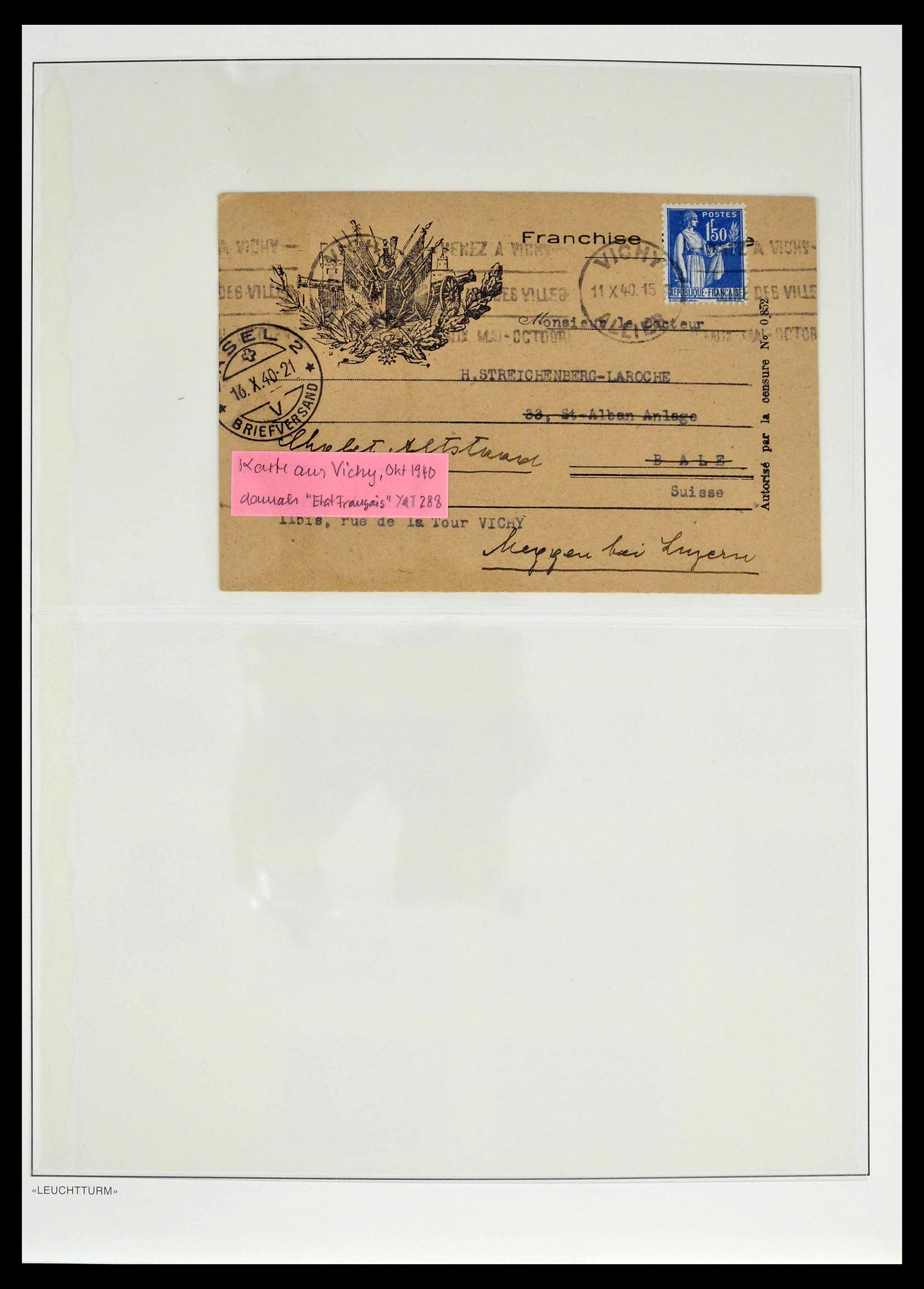 39385 0019 - Postzegelverzameling 39385 Frankrijk 1900-1944.