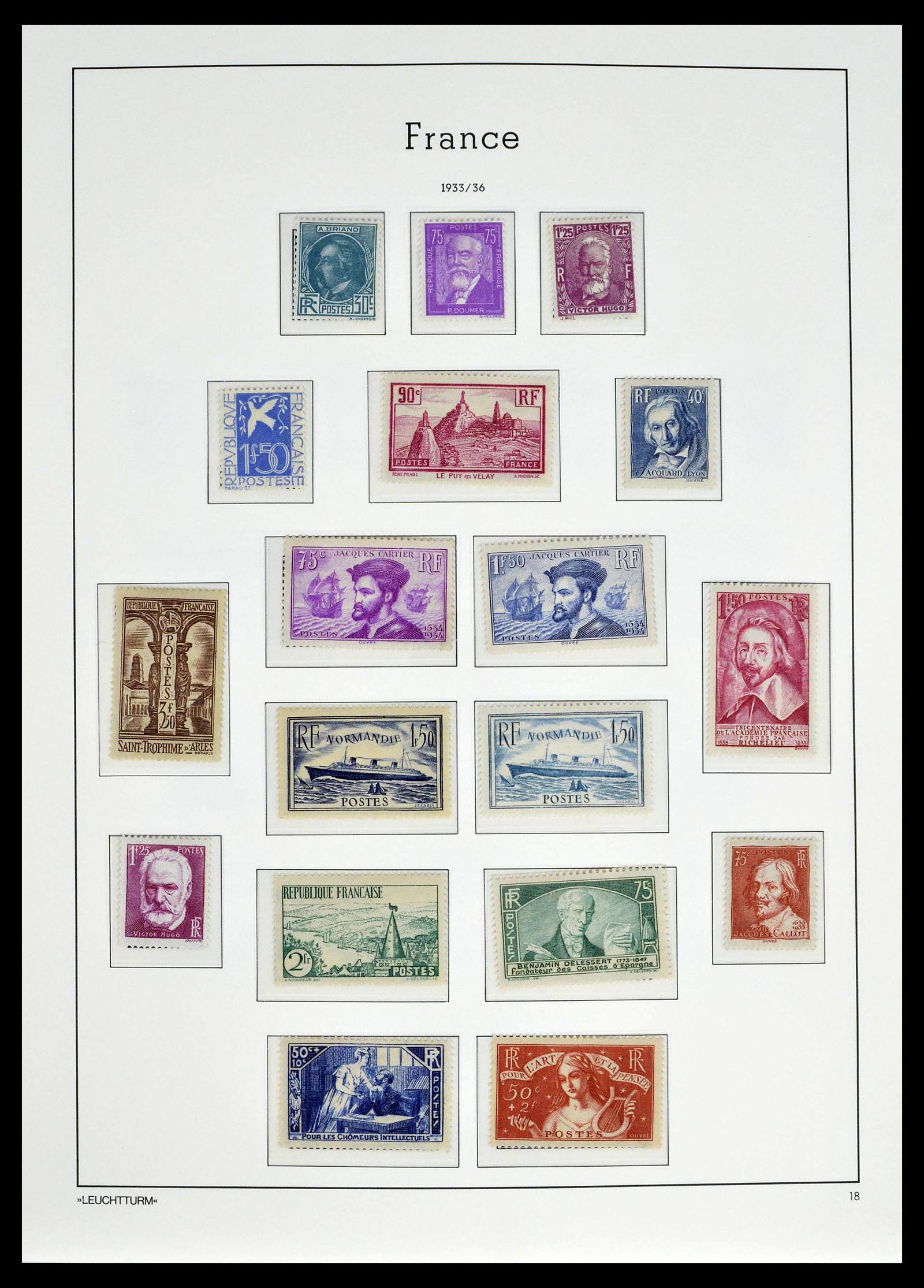 39385 0020 - Postzegelverzameling 39385 Frankrijk 1900-1944.