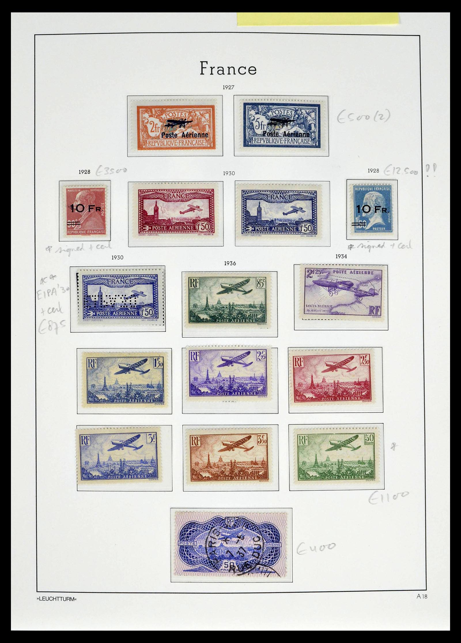 39385 0021 - Postzegelverzameling 39385 Frankrijk 1900-1944.
