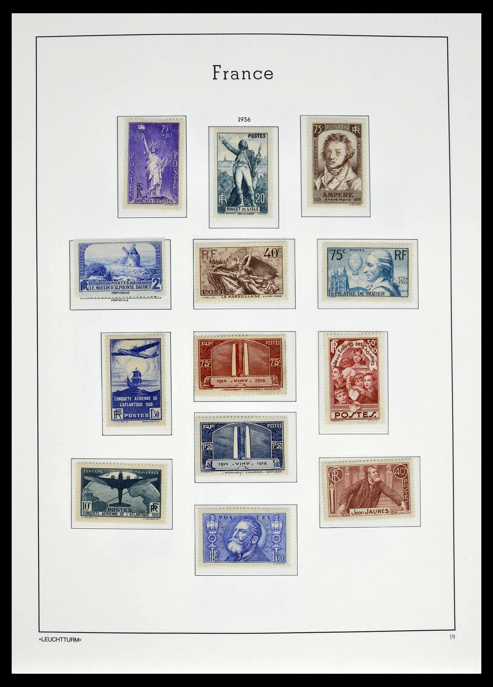 39385 0022 - Postzegelverzameling 39385 Frankrijk 1900-1944.