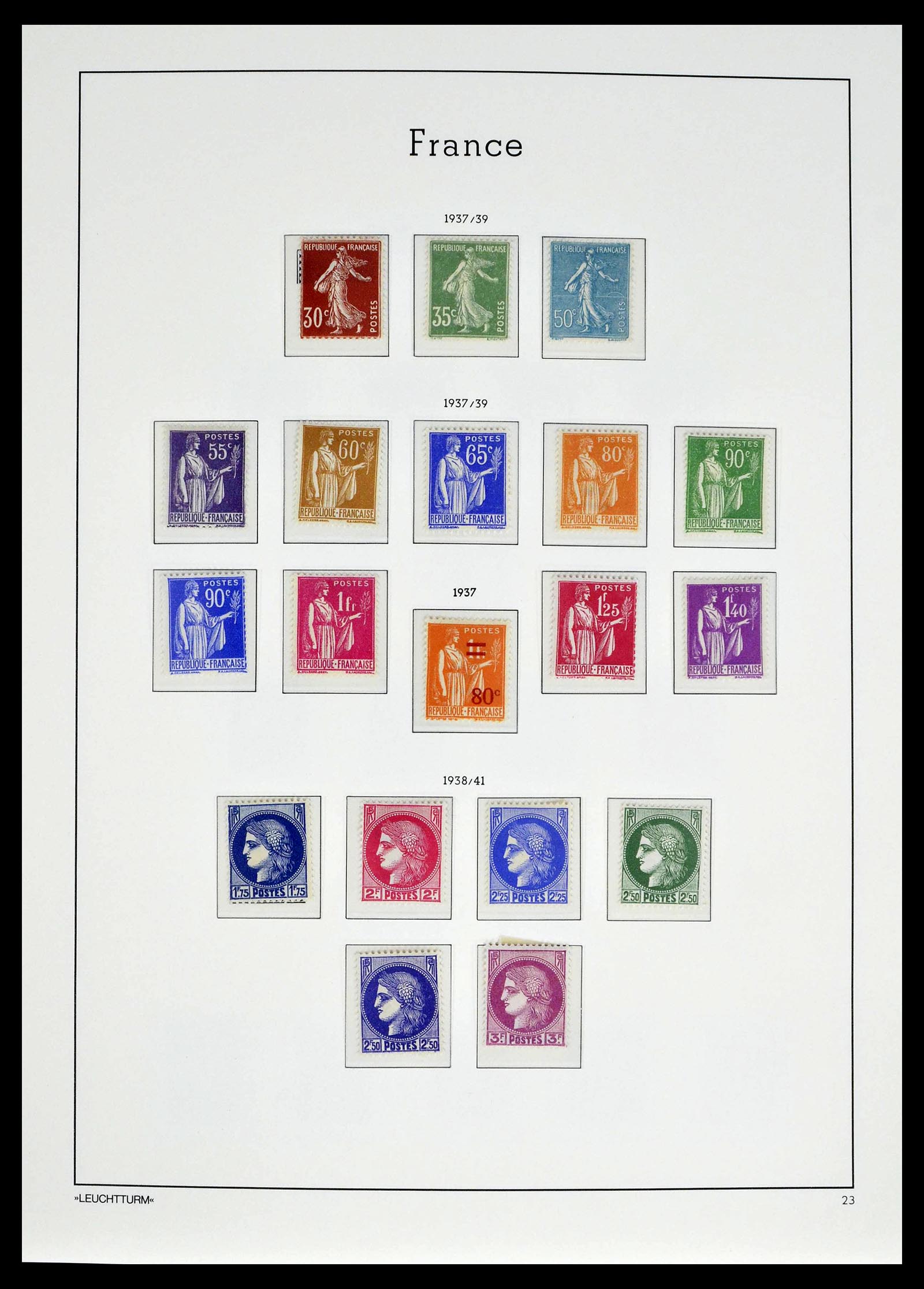 39385 0026 - Postzegelverzameling 39385 Frankrijk 1900-1944.
