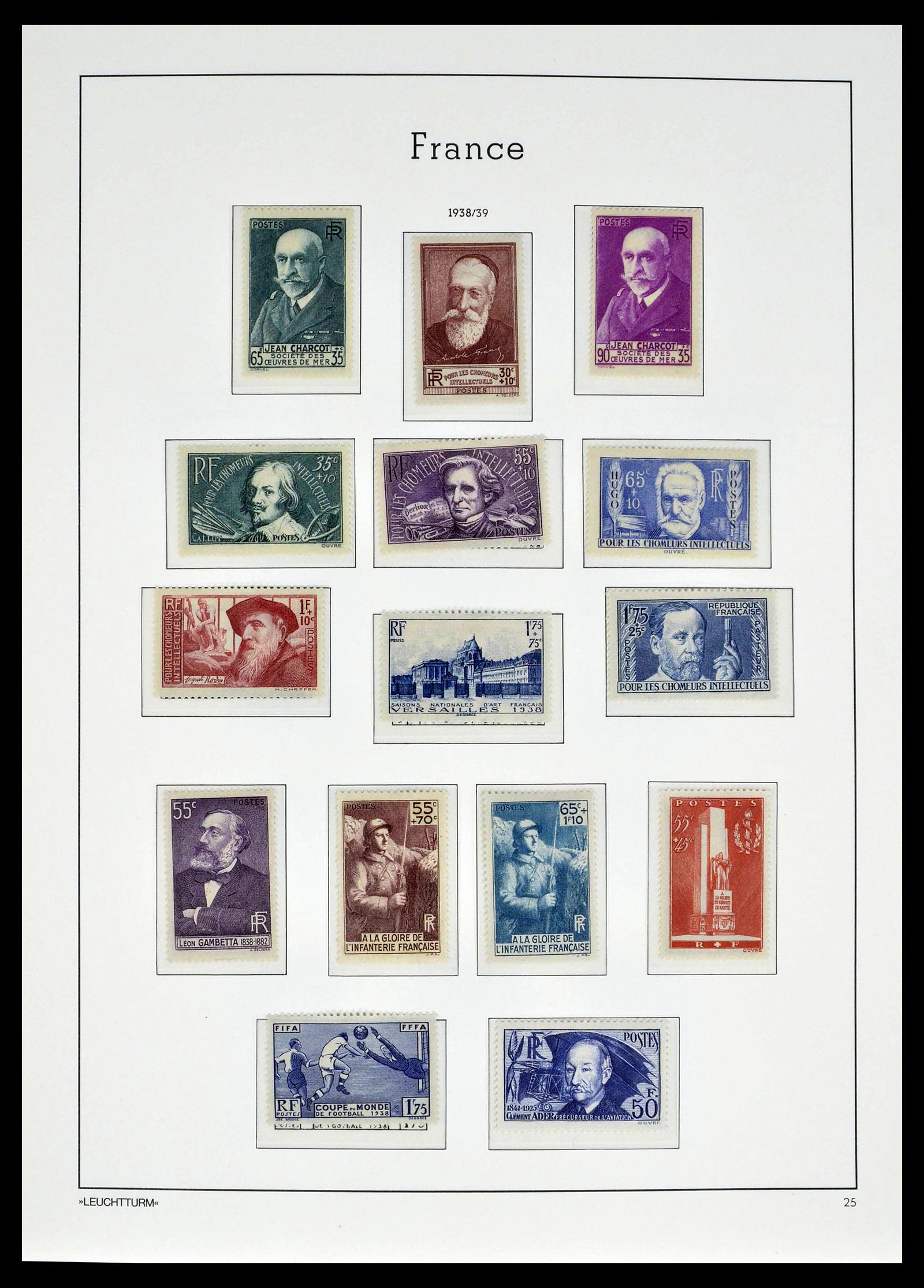39385 0028 - Postzegelverzameling 39385 Frankrijk 1900-1944.
