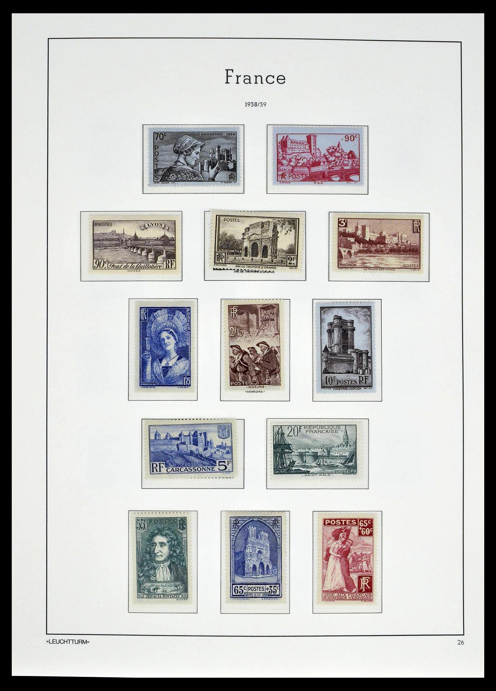 39385 0029 - Postzegelverzameling 39385 Frankrijk 1900-1944.