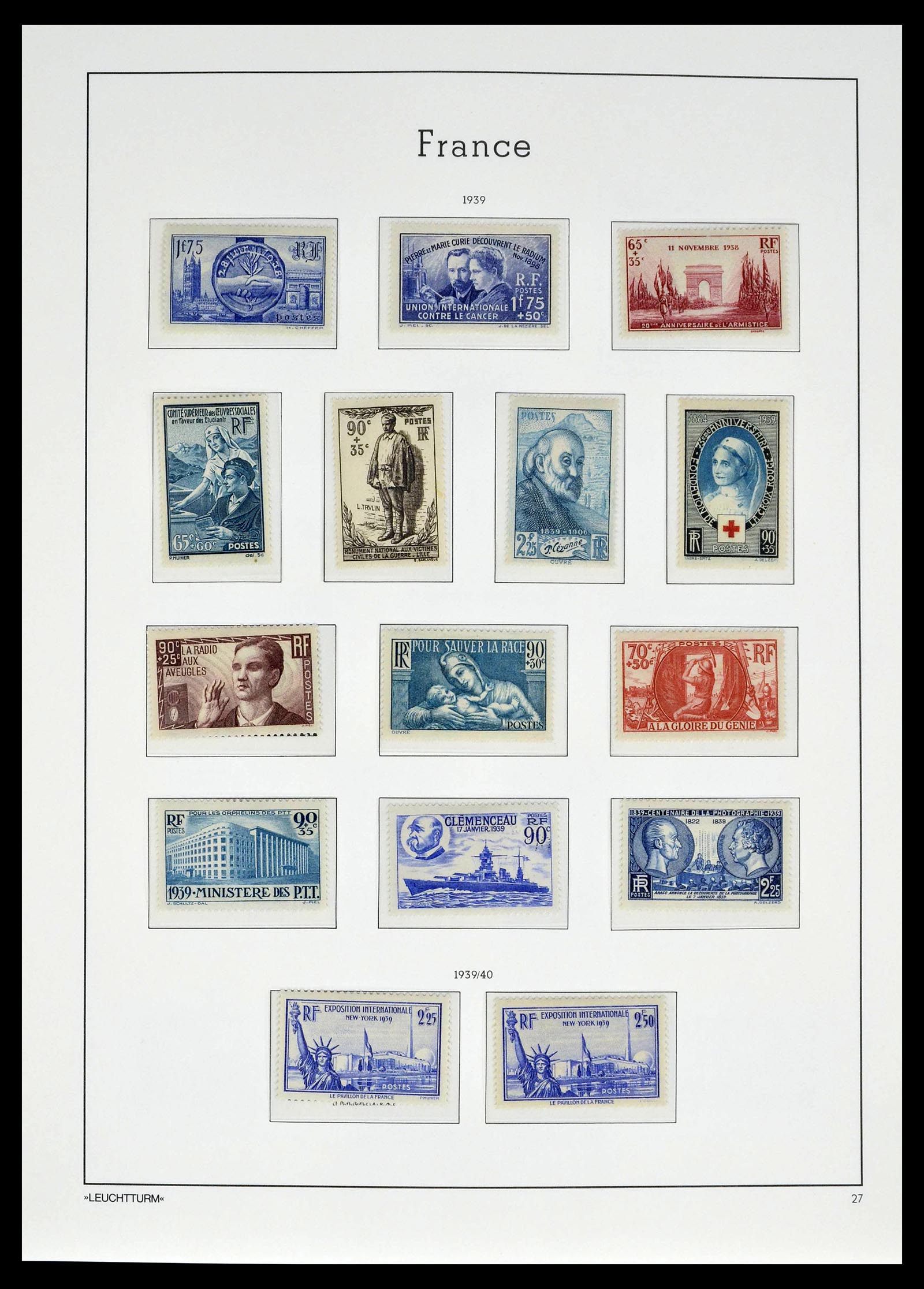 39385 0030 - Postzegelverzameling 39385 Frankrijk 1900-1944.