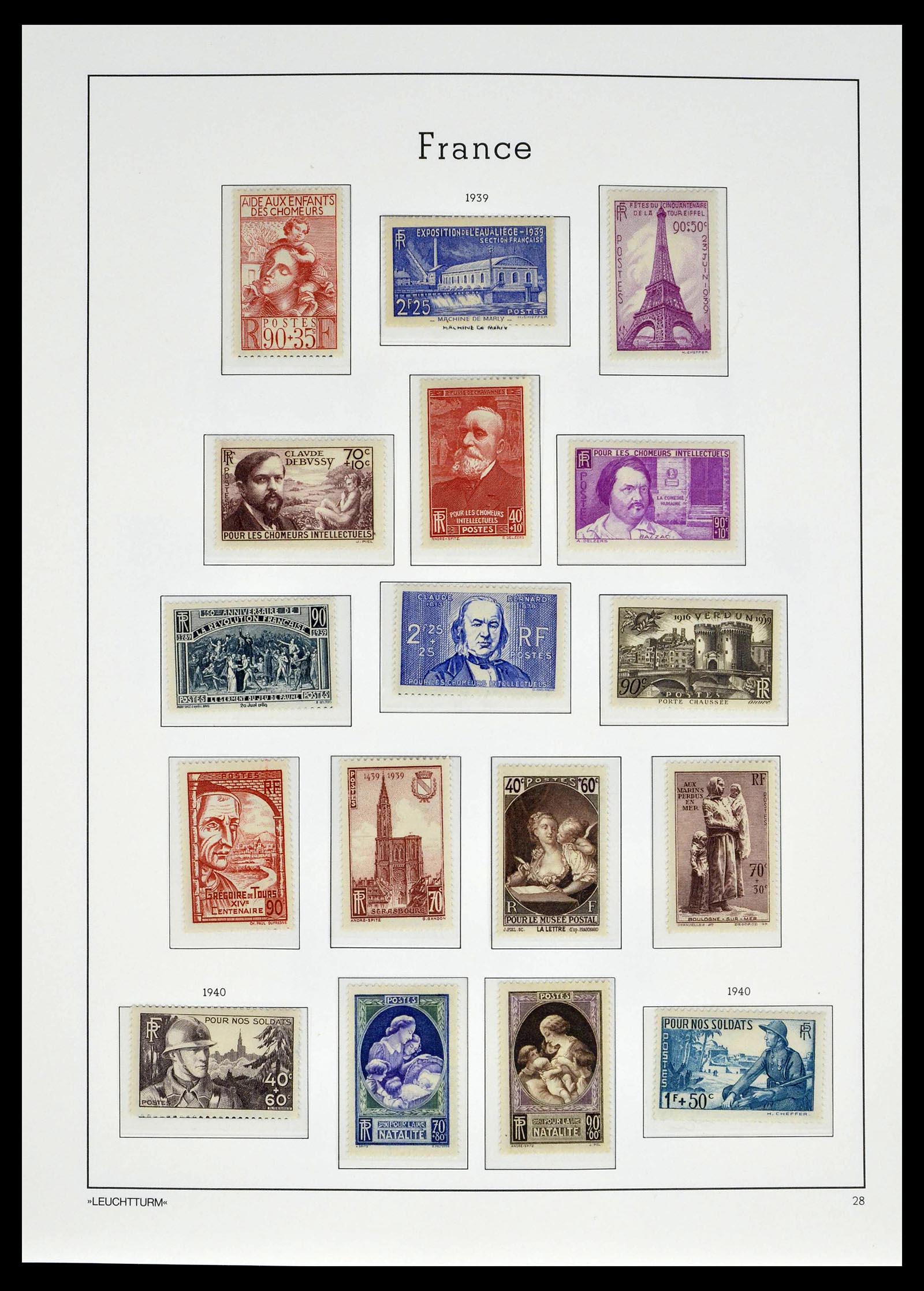 39385 0031 - Postzegelverzameling 39385 Frankrijk 1900-1944.