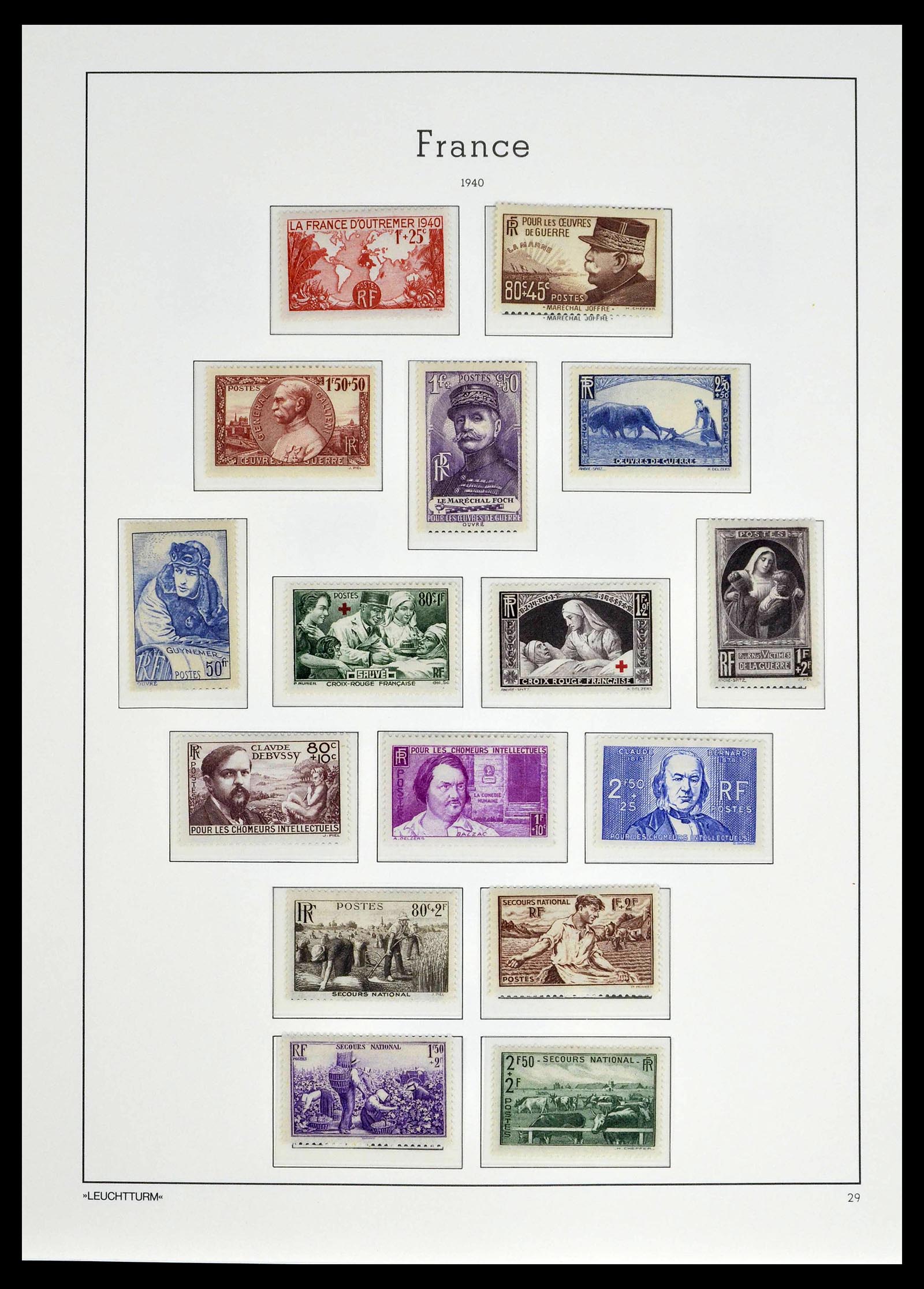 39385 0032 - Postzegelverzameling 39385 Frankrijk 1900-1944.
