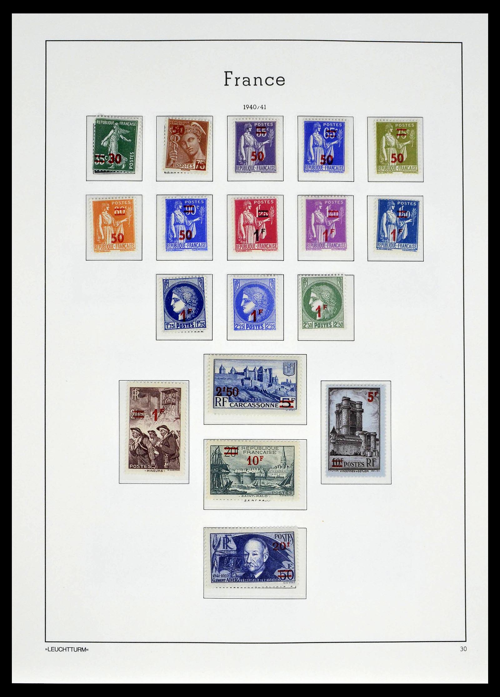 39385 0033 - Postzegelverzameling 39385 Frankrijk 1900-1944.