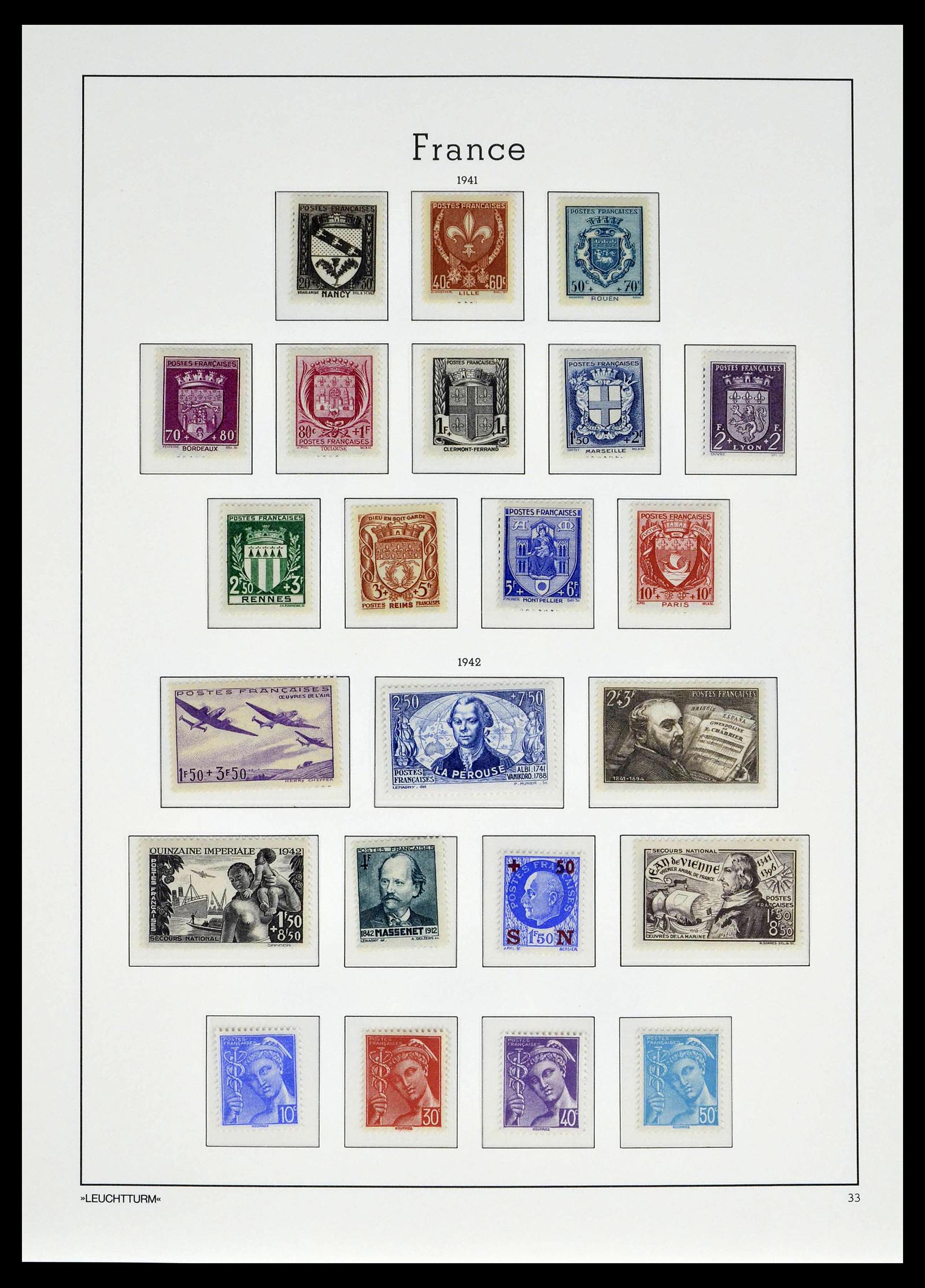 39385 0036 - Postzegelverzameling 39385 Frankrijk 1900-1944.