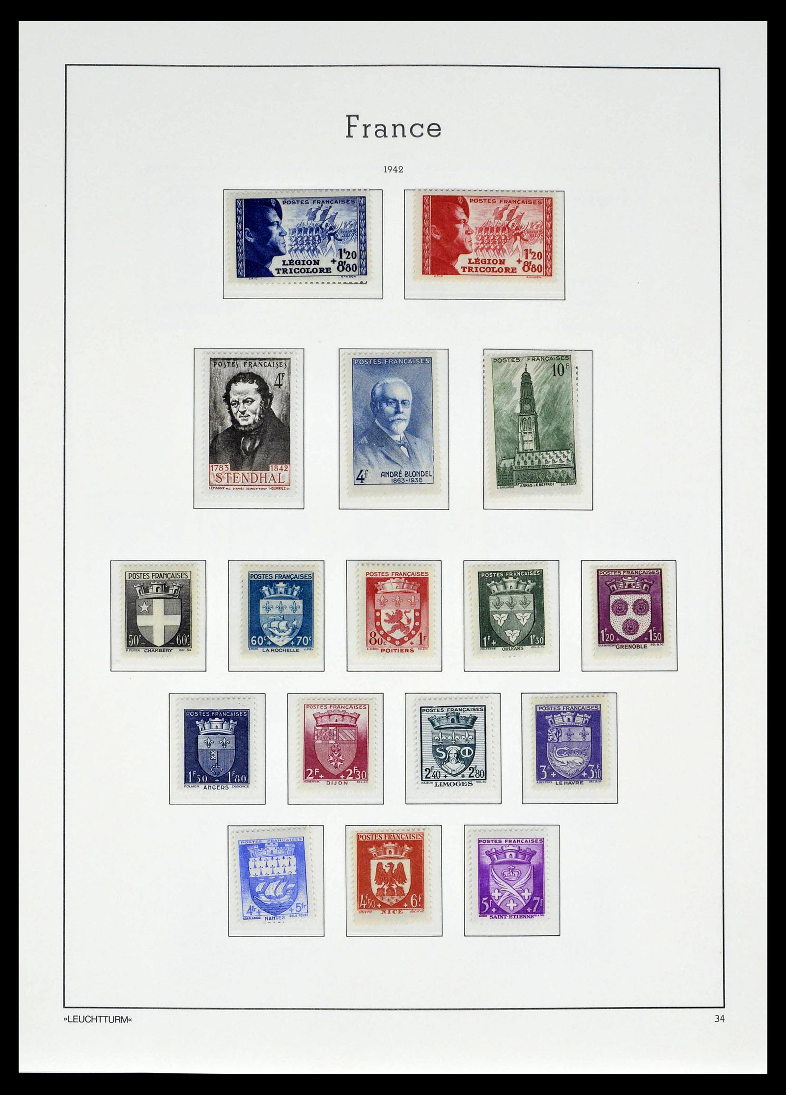 39385 0037 - Postzegelverzameling 39385 Frankrijk 1900-1944.