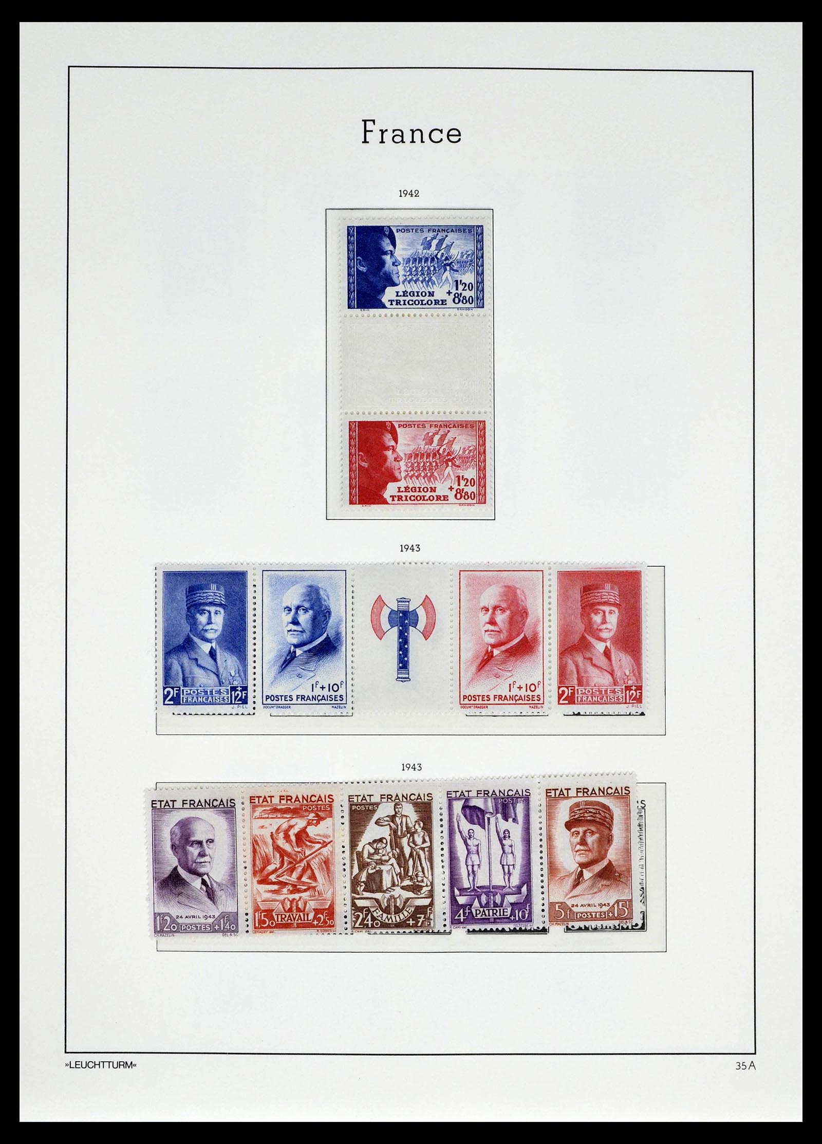 39385 0039 - Postzegelverzameling 39385 Frankrijk 1900-1944.