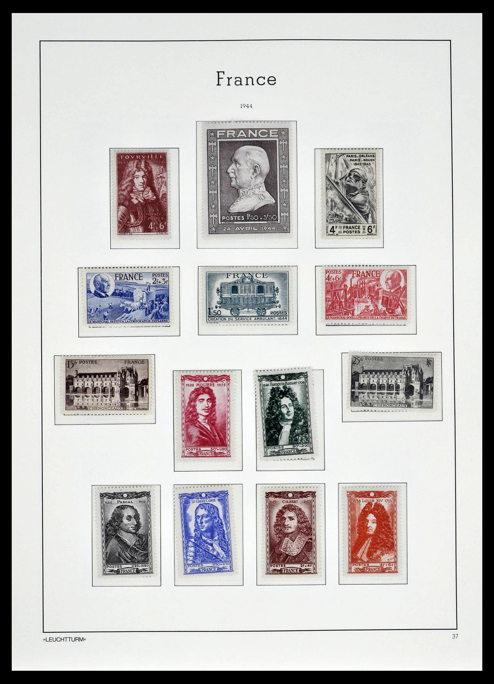 39385 0041 - Postzegelverzameling 39385 Frankrijk 1900-1944.