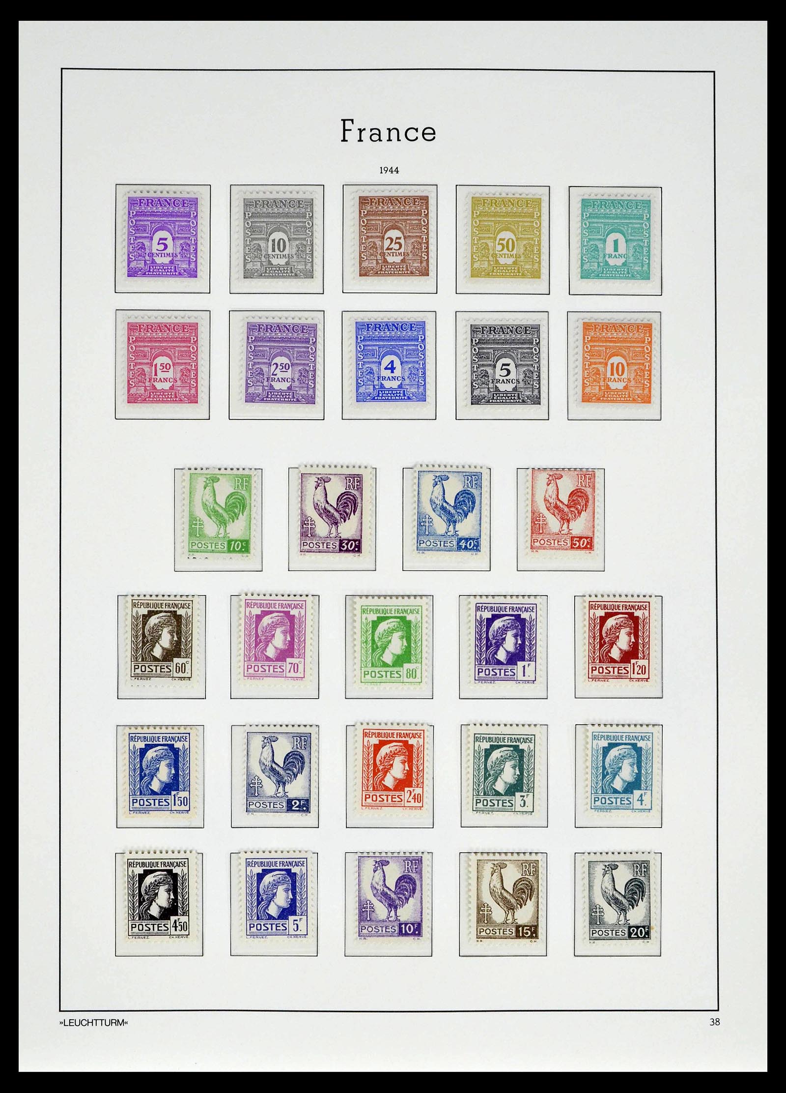 39385 0042 - Postzegelverzameling 39385 Frankrijk 1900-1944.
