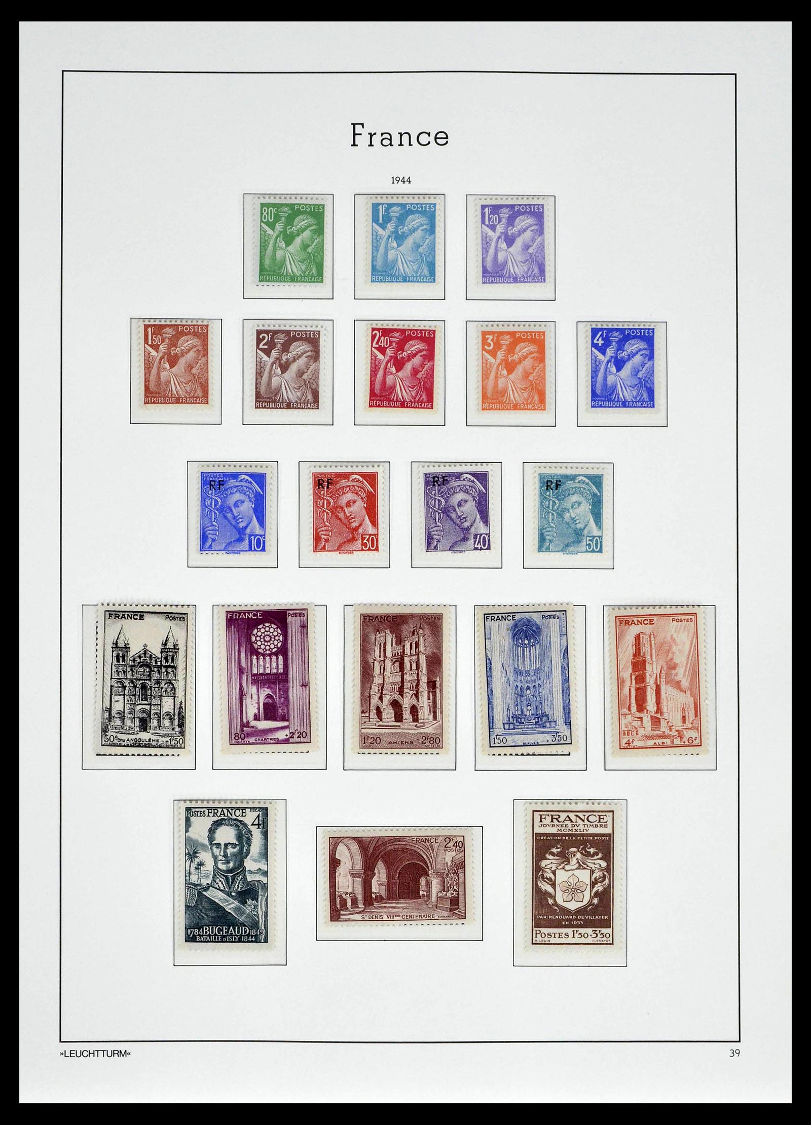 39385 0043 - Postzegelverzameling 39385 Frankrijk 1900-1944.
