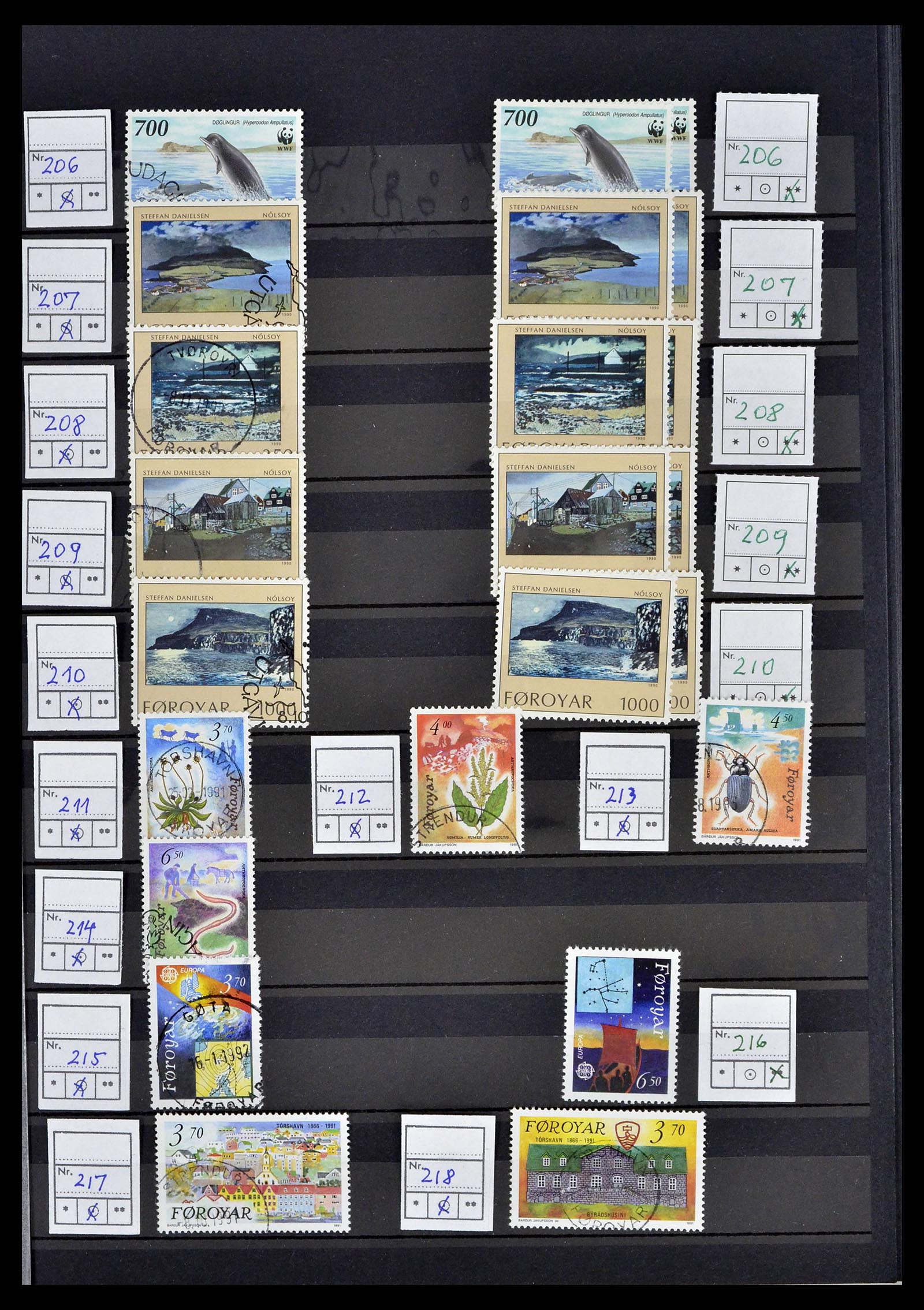 39386 0025 - Postzegelverzameling 39386 Faeroer 1941-2010.