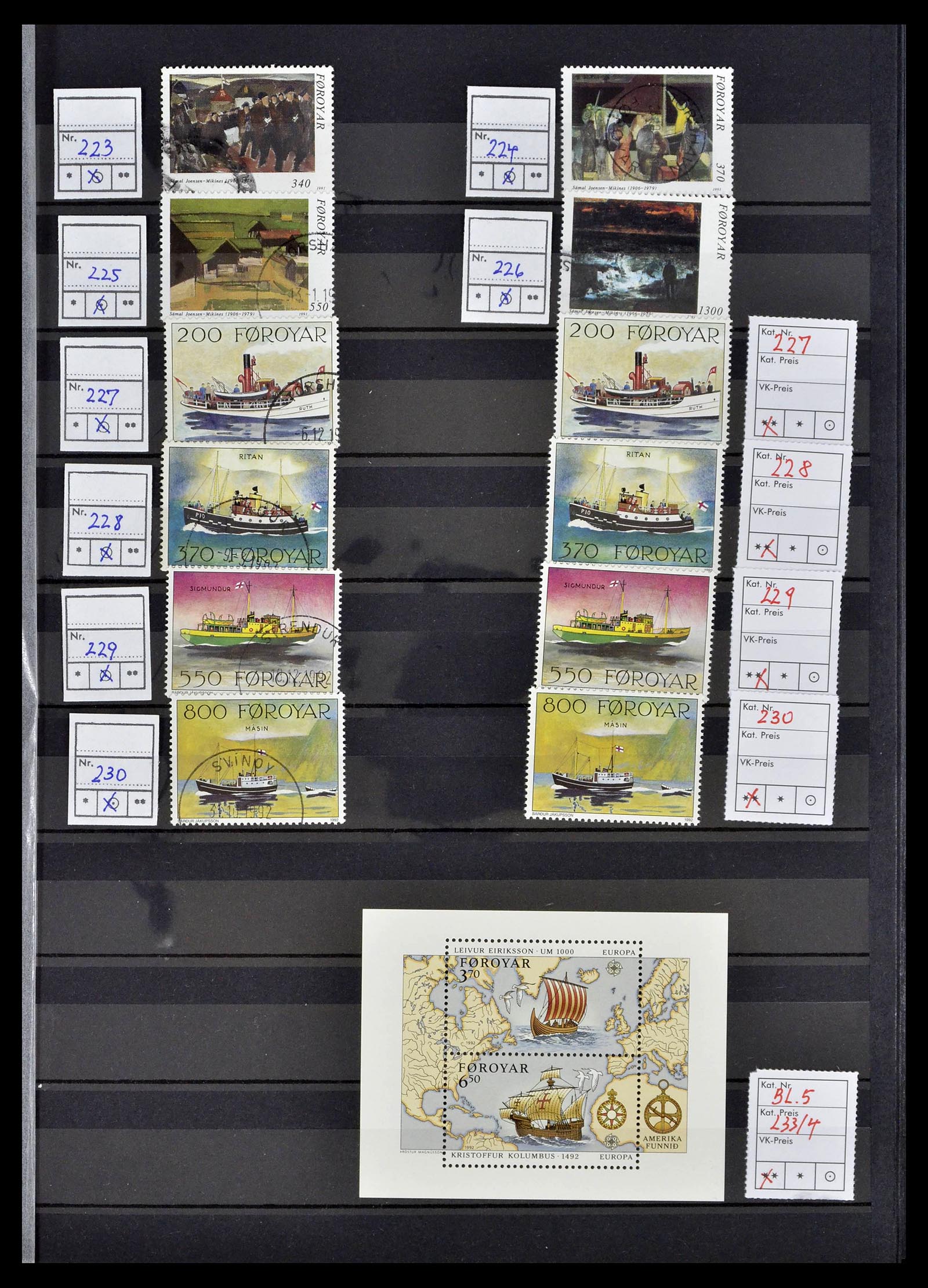 39386 0027 - Postzegelverzameling 39386 Faeroer 1941-2010.