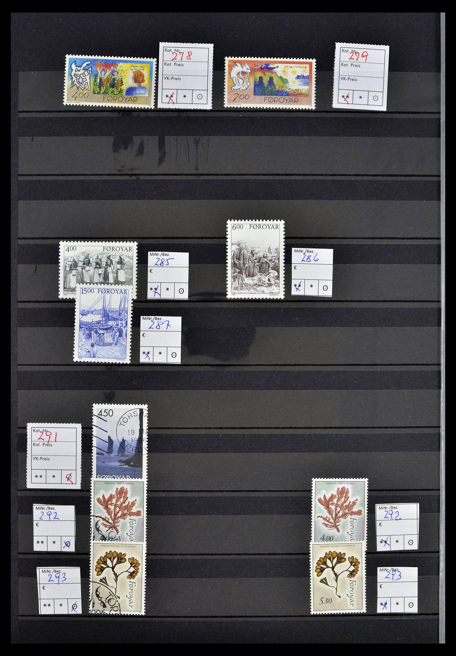 39386 0034 - Postzegelverzameling 39386 Faeroer 1941-2010.