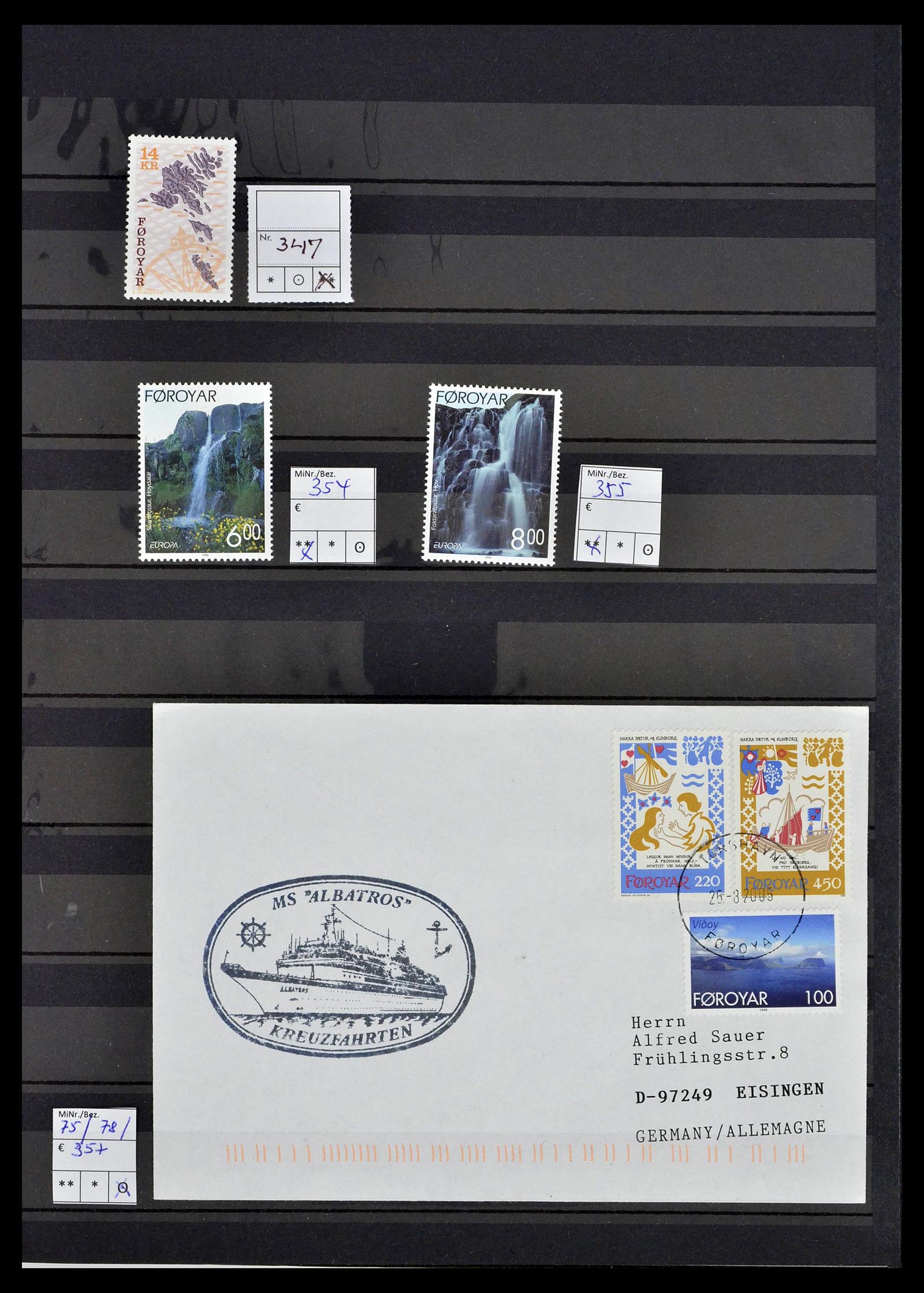 39386 0037 - Postzegelverzameling 39386 Faeroer 1941-2010.