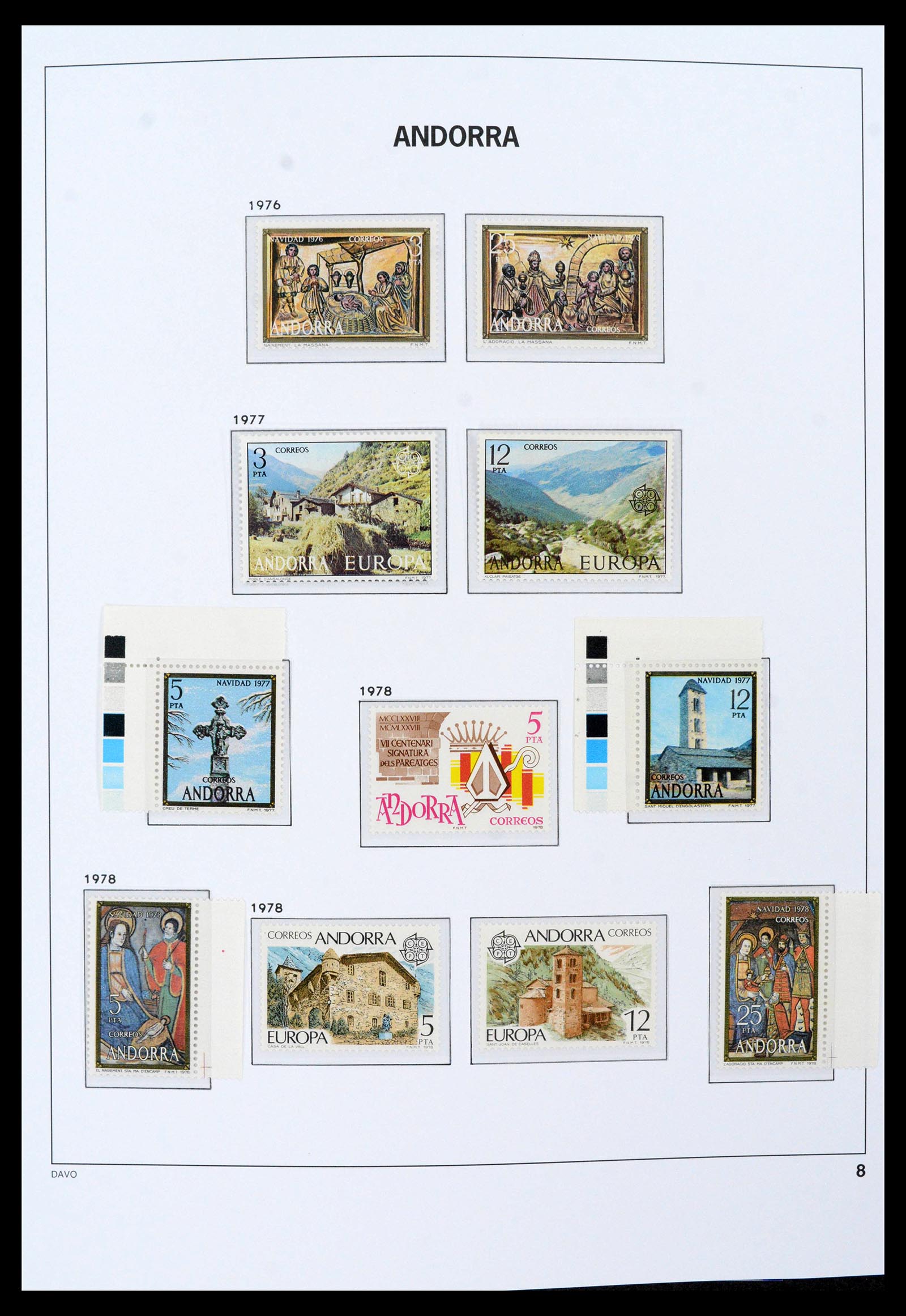 39388 0001 - Postzegelverzameling 39388 Spaans Andorra 1928-2019!