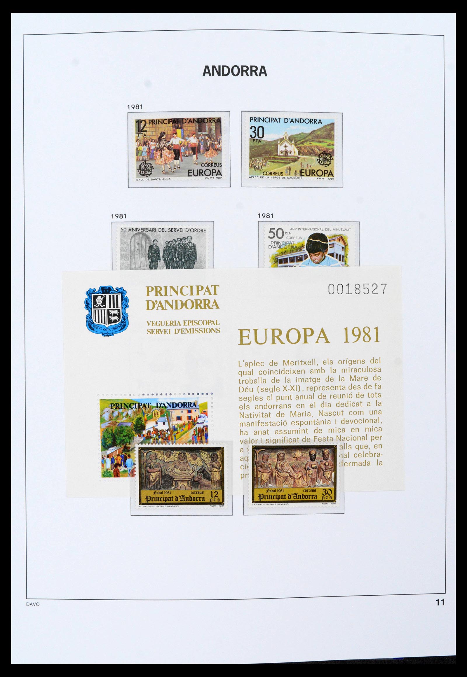 39388 0004 - Postzegelverzameling 39388 Spaans Andorra 1928-2019!