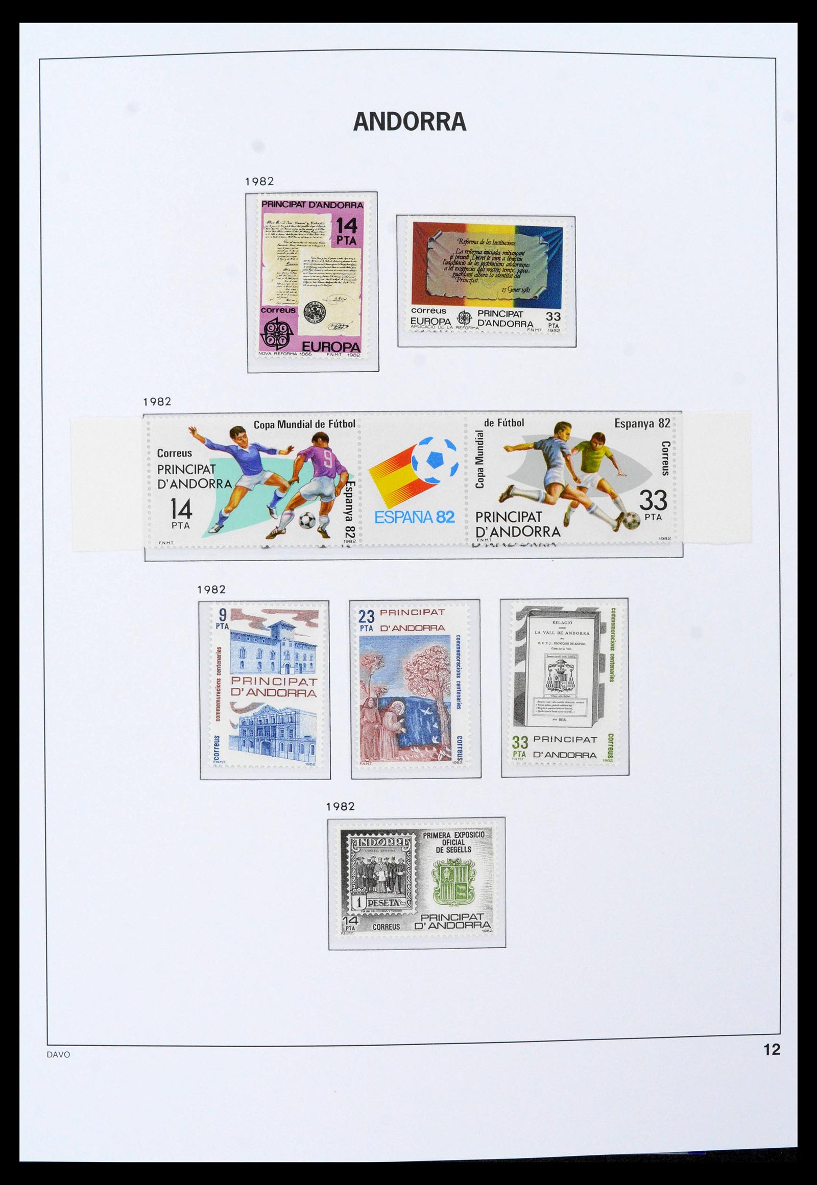 39388 0005 - Postzegelverzameling 39388 Spaans Andorra 1928-2019!