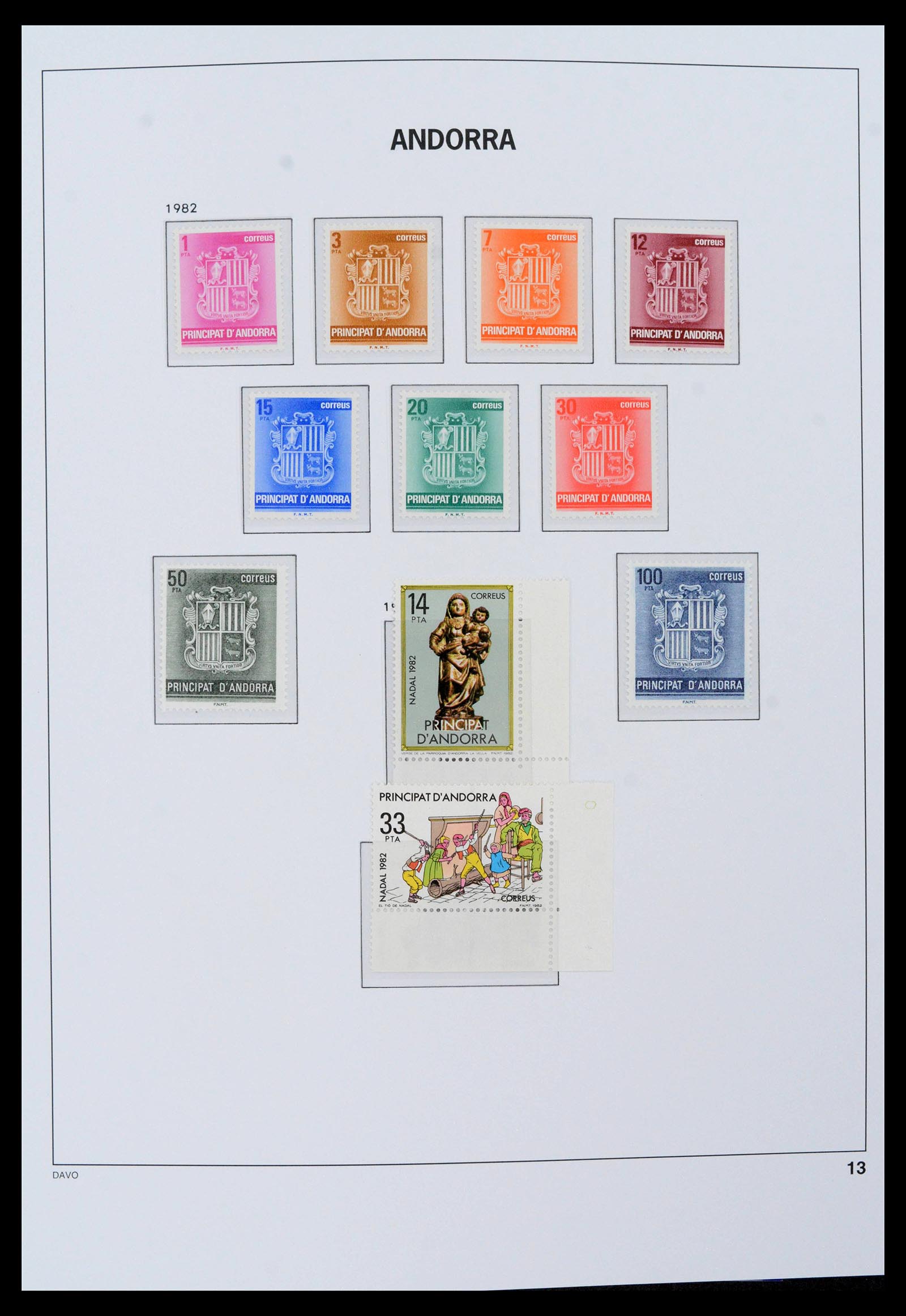 39388 0006 - Postzegelverzameling 39388 Spaans Andorra 1928-2019!