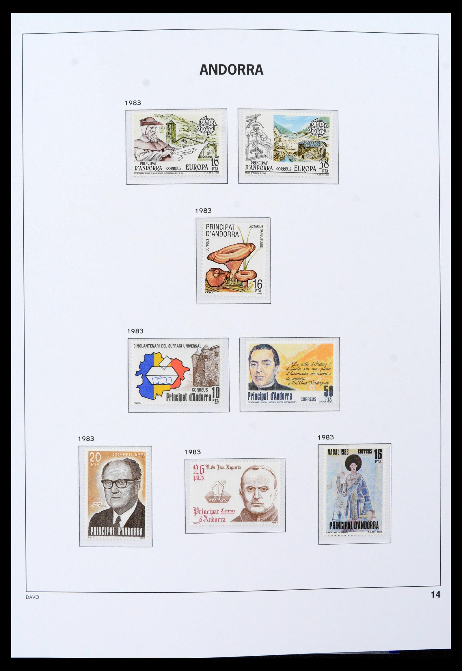 39388 0007 - Postzegelverzameling 39388 Spaans Andorra 1928-2019!