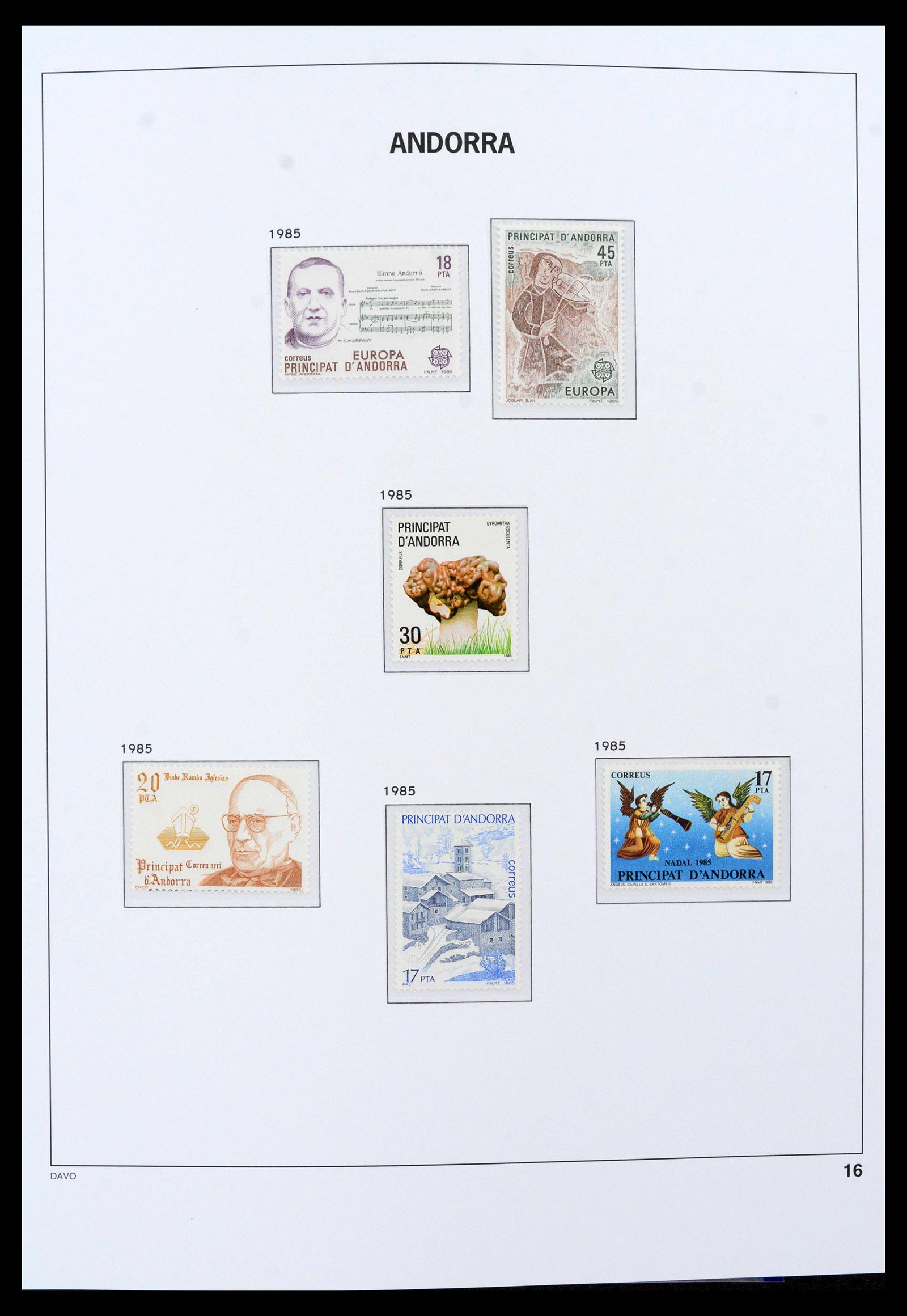 39388 0009 - Postzegelverzameling 39388 Spaans Andorra 1928-2019!