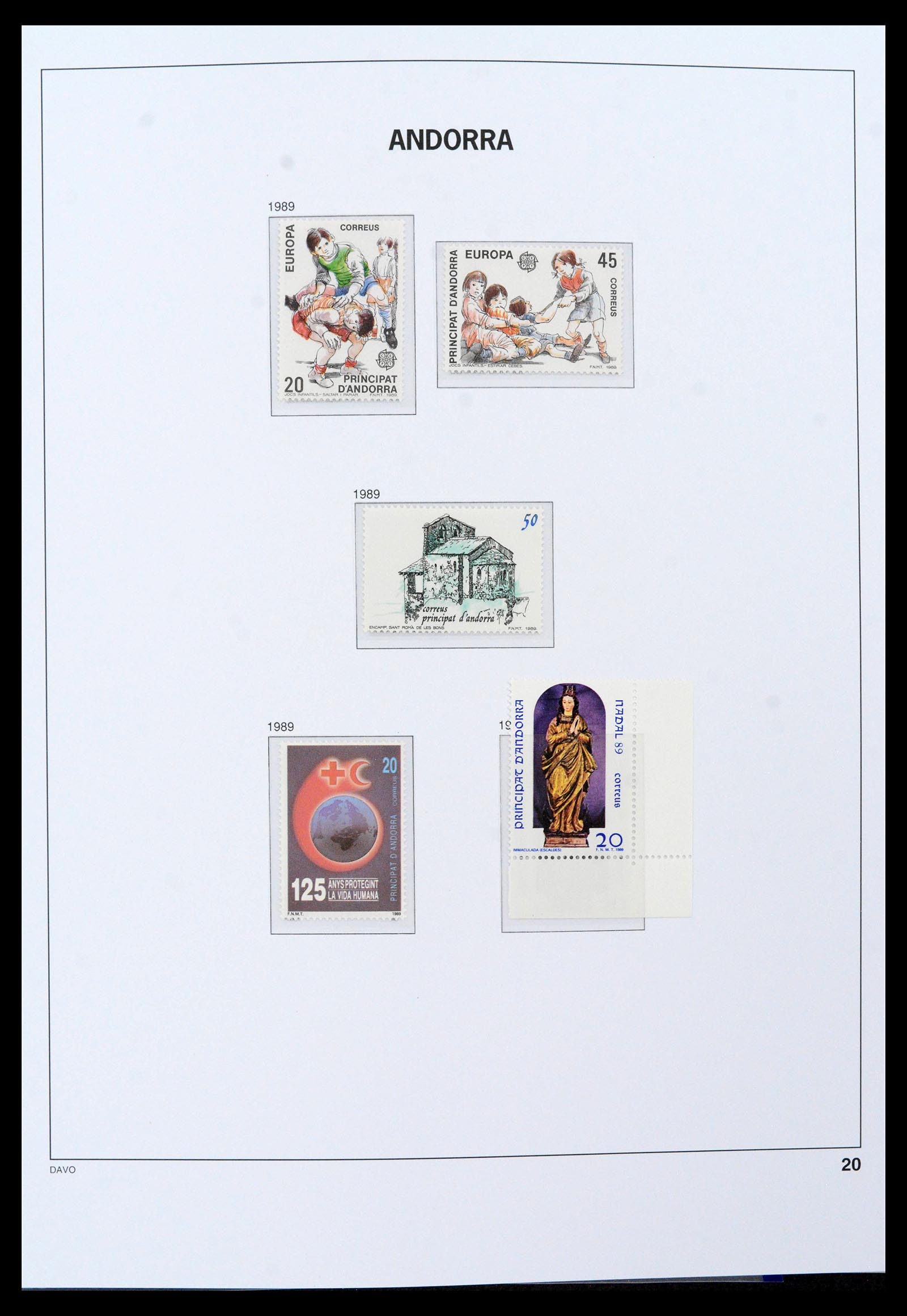 39388 0013 - Postzegelverzameling 39388 Spaans Andorra 1928-2019!