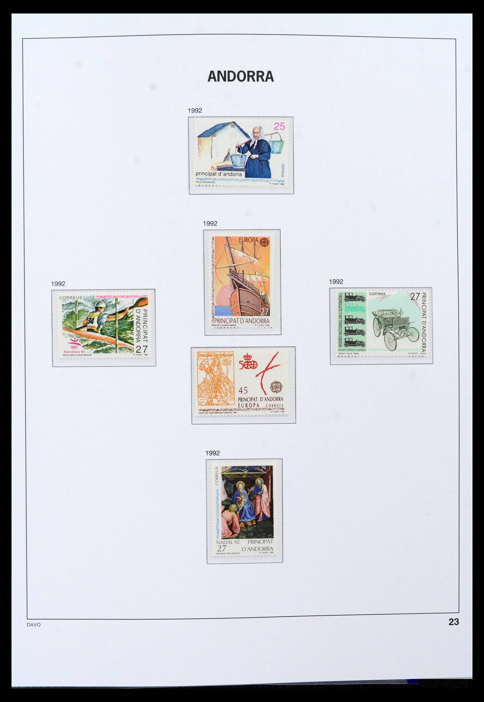 39388 0016 - Postzegelverzameling 39388 Spaans Andorra 1928-2019!