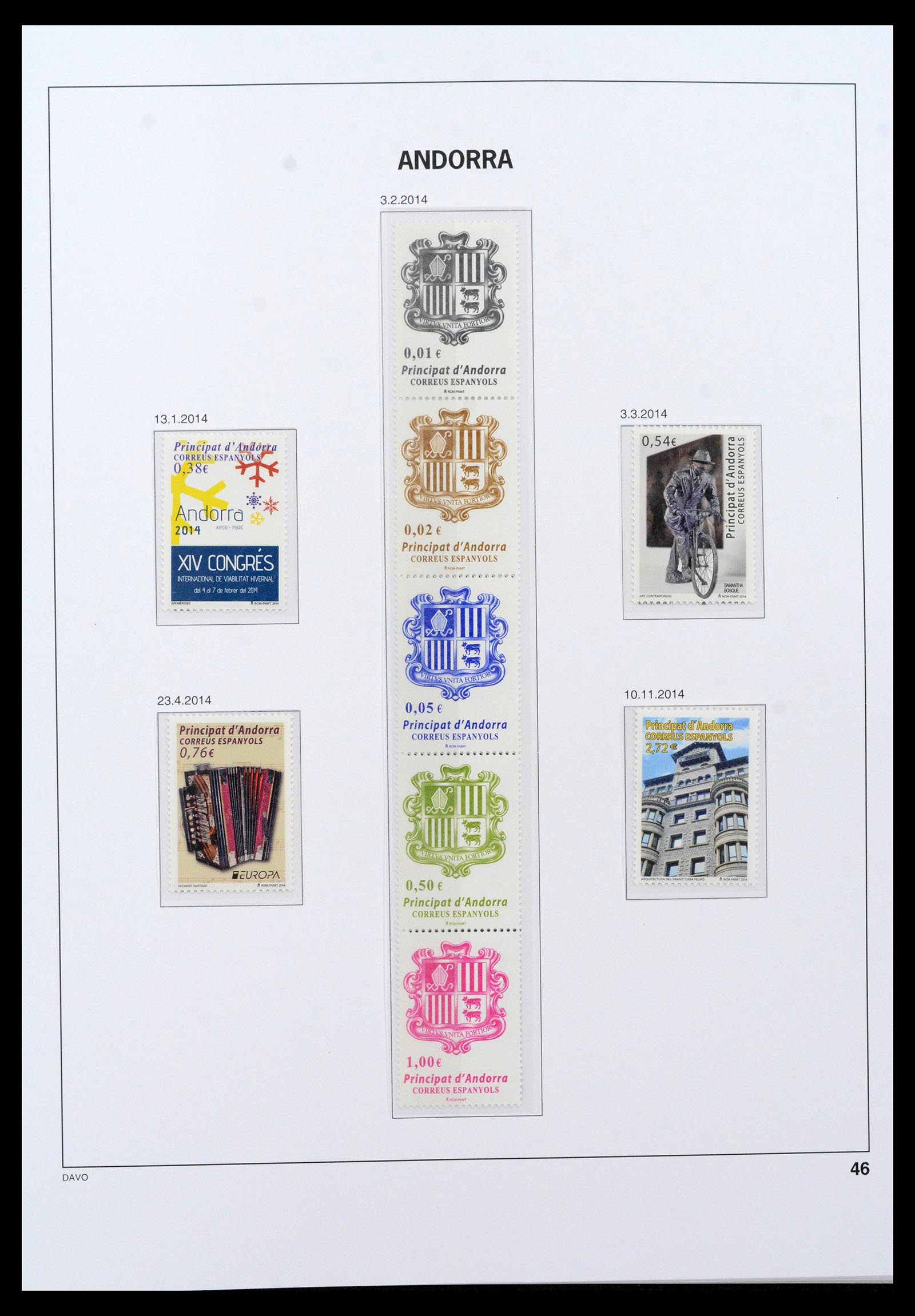 39388 0041 - Postzegelverzameling 39388 Spaans Andorra 1928-2019!