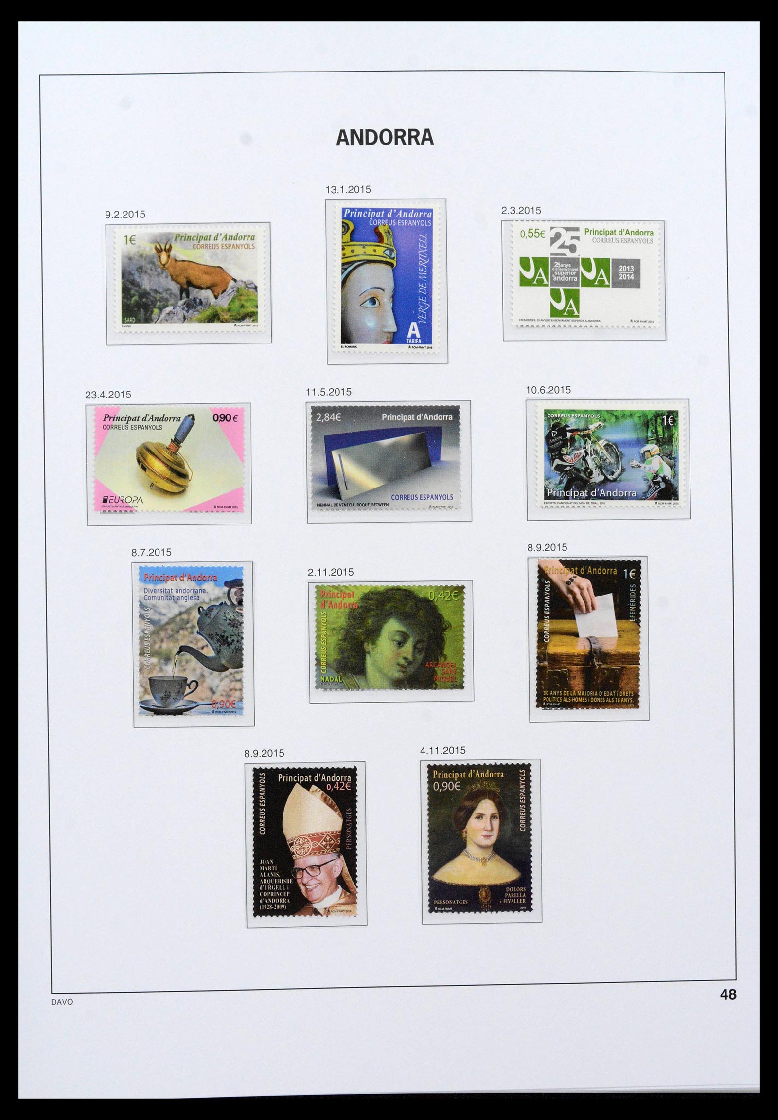 39388 0043 - Postzegelverzameling 39388 Spaans Andorra 1928-2019!