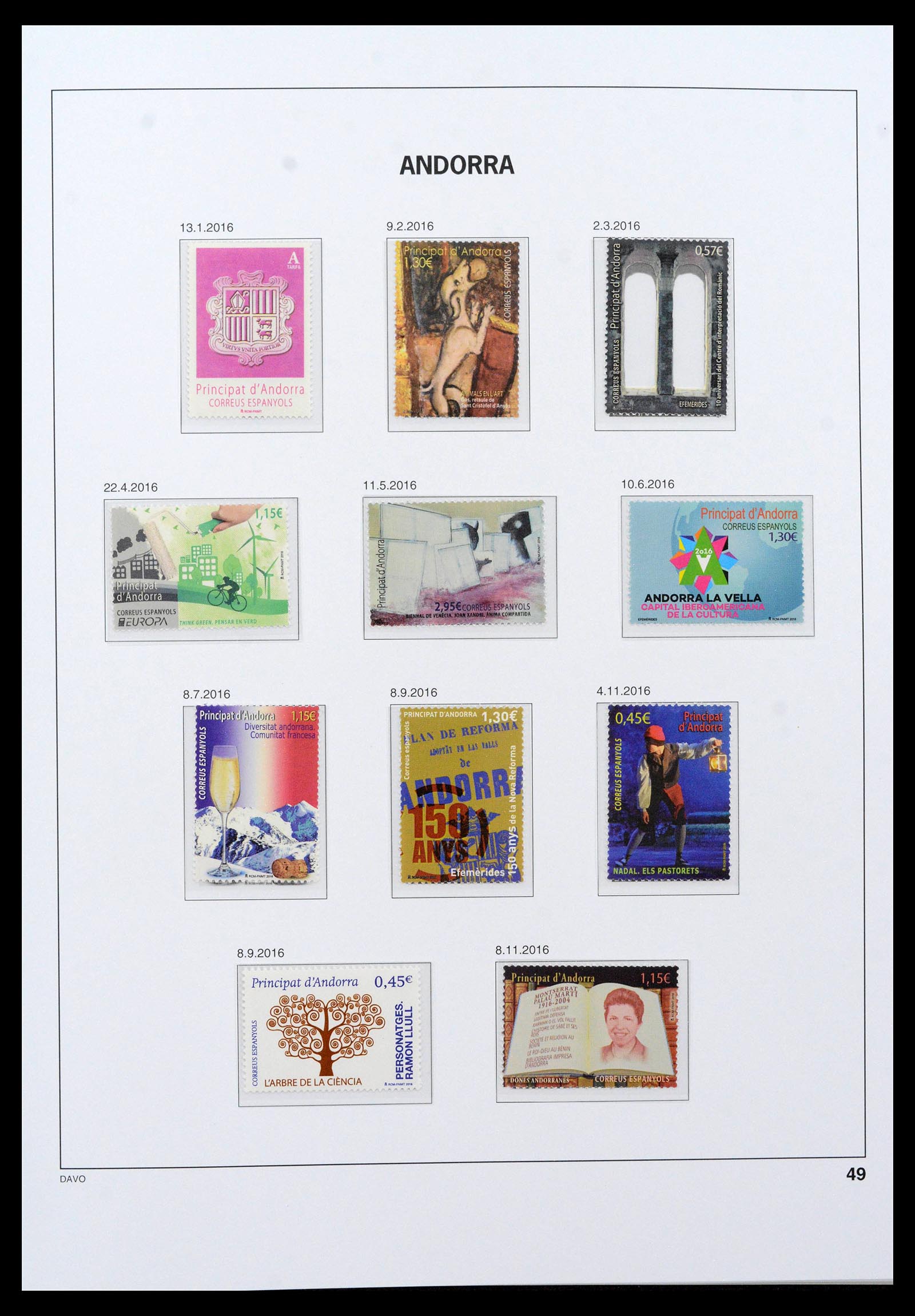 39388 0044 - Postzegelverzameling 39388 Spaans Andorra 1928-2019!