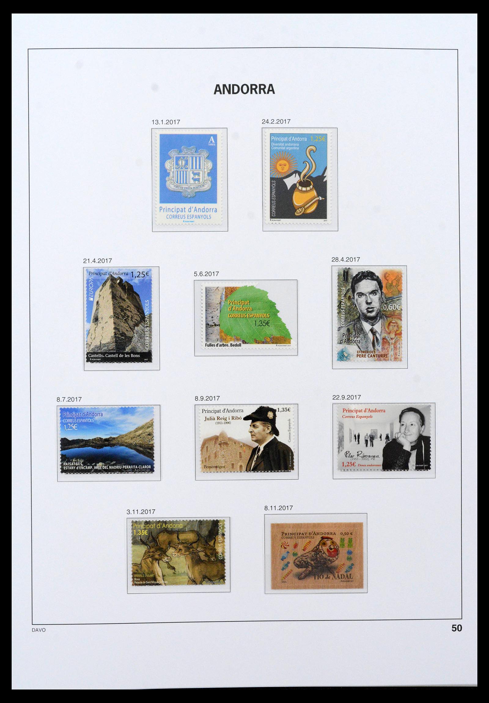 39388 0045 - Postzegelverzameling 39388 Spaans Andorra 1928-2019!