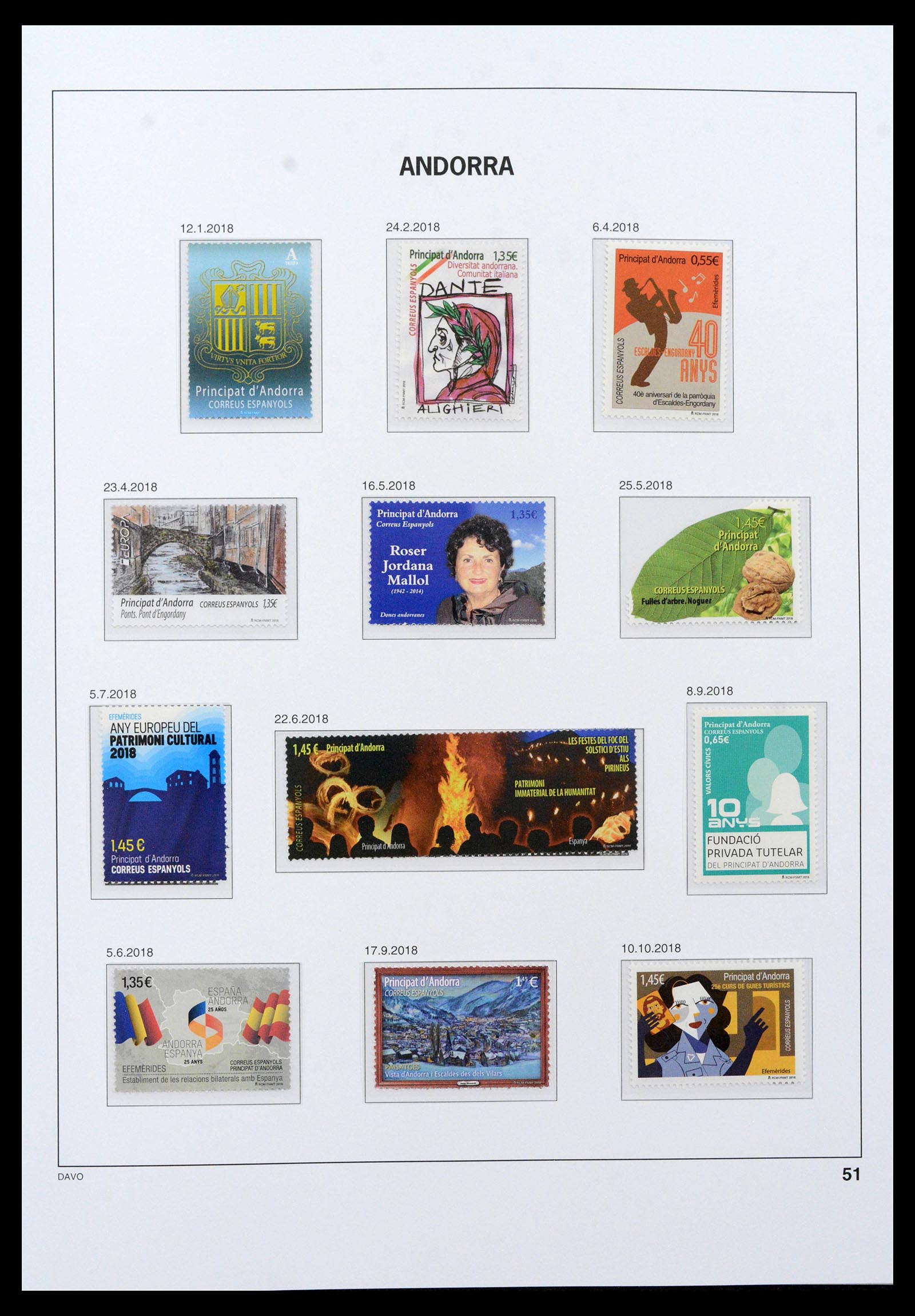 39388 0046 - Postzegelverzameling 39388 Spaans Andorra 1928-2019!