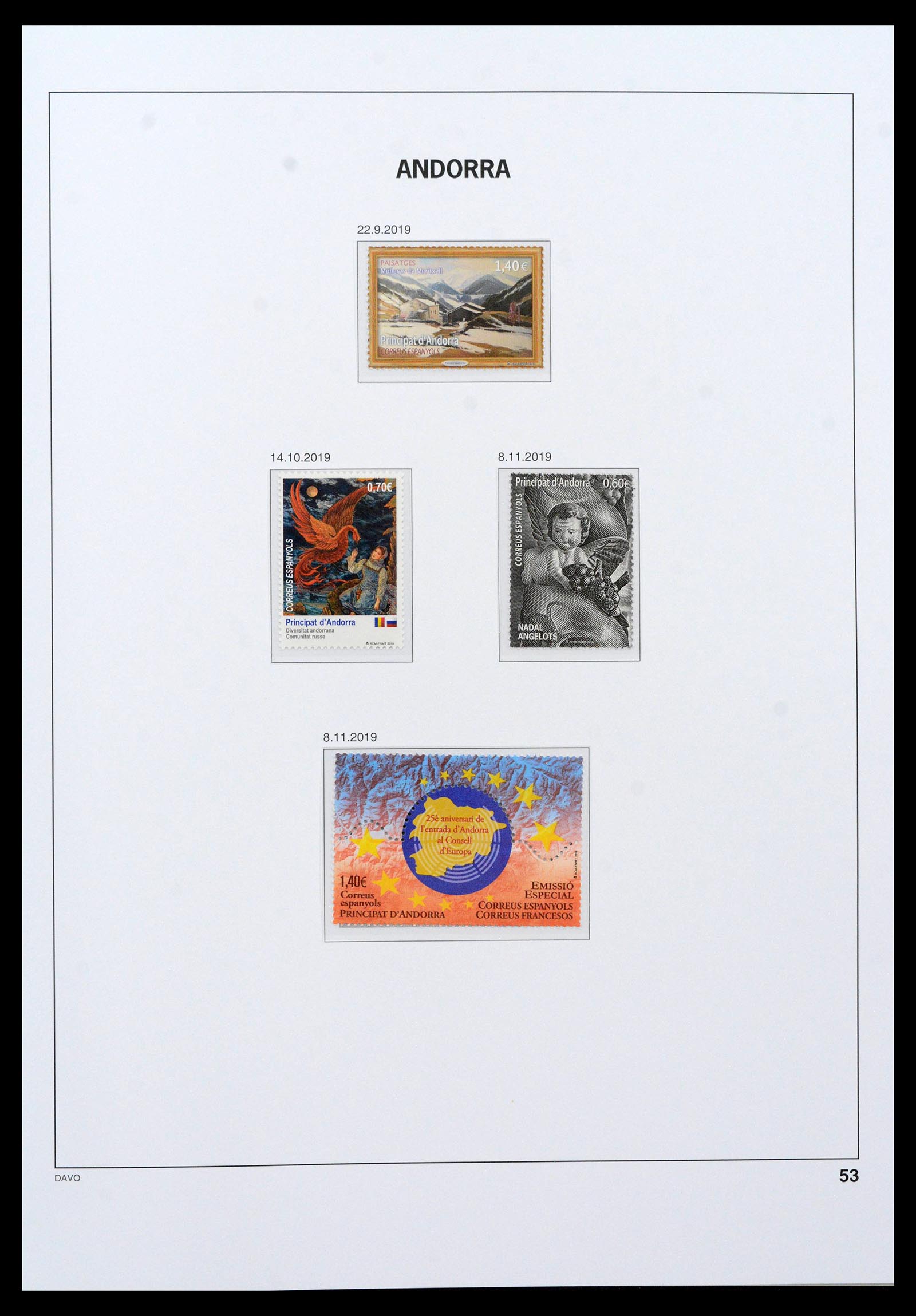 39388 0048 - Postzegelverzameling 39388 Spaans Andorra 1928-2019!