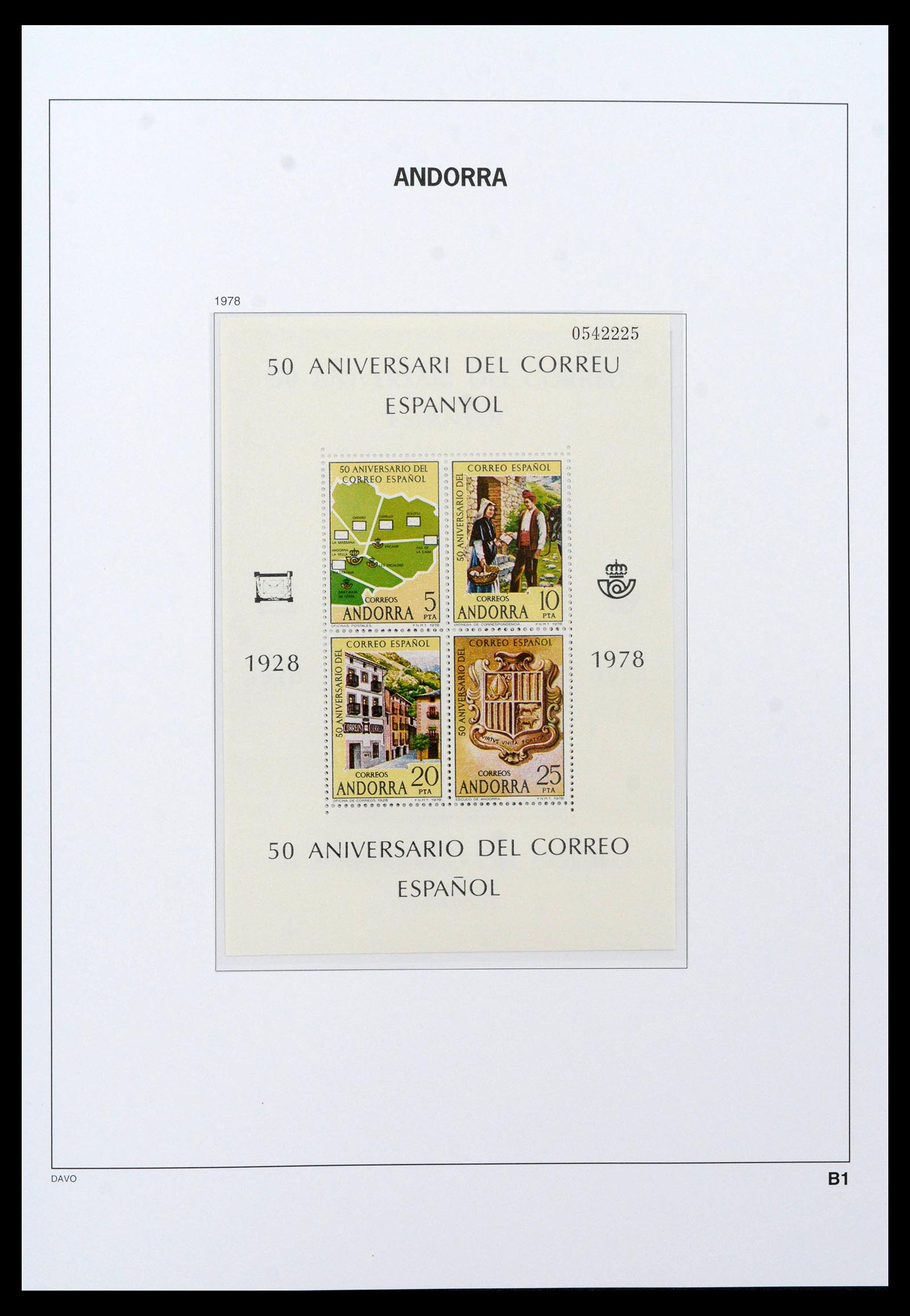 39388 0049 - Postzegelverzameling 39388 Spaans Andorra 1928-2019!