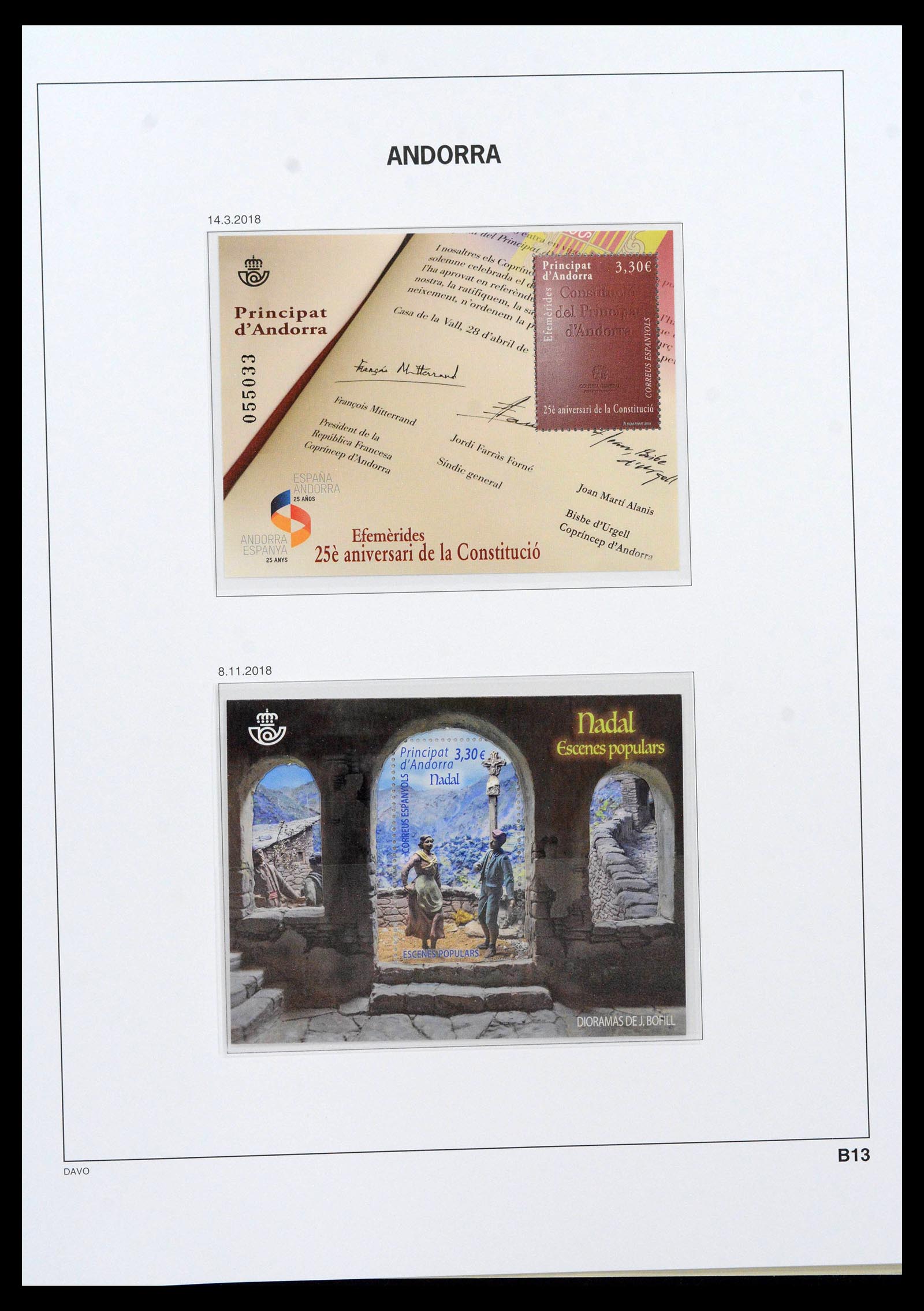 39388 0061 - Postzegelverzameling 39388 Spaans Andorra 1928-2019!